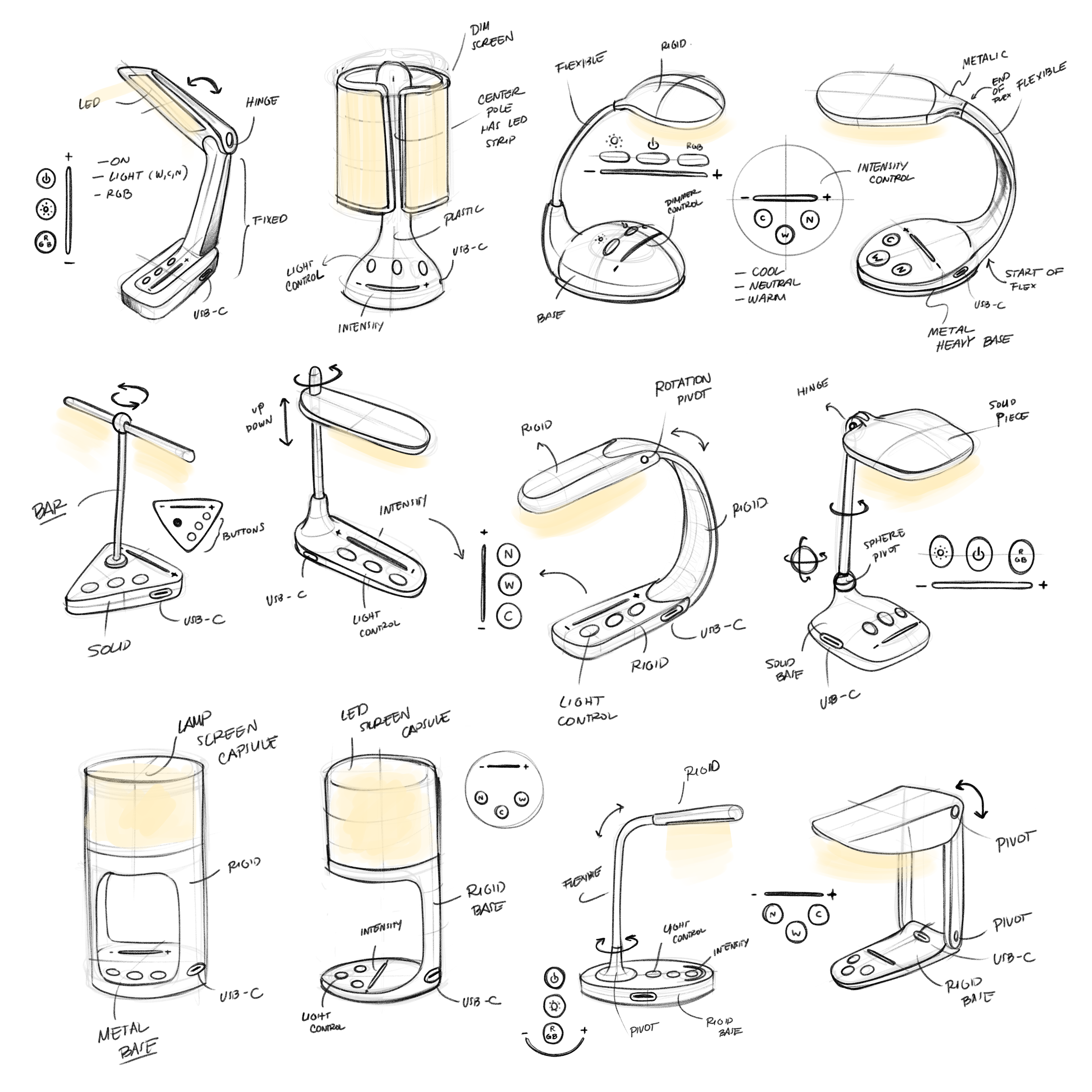 Product Sketching - Lamp
