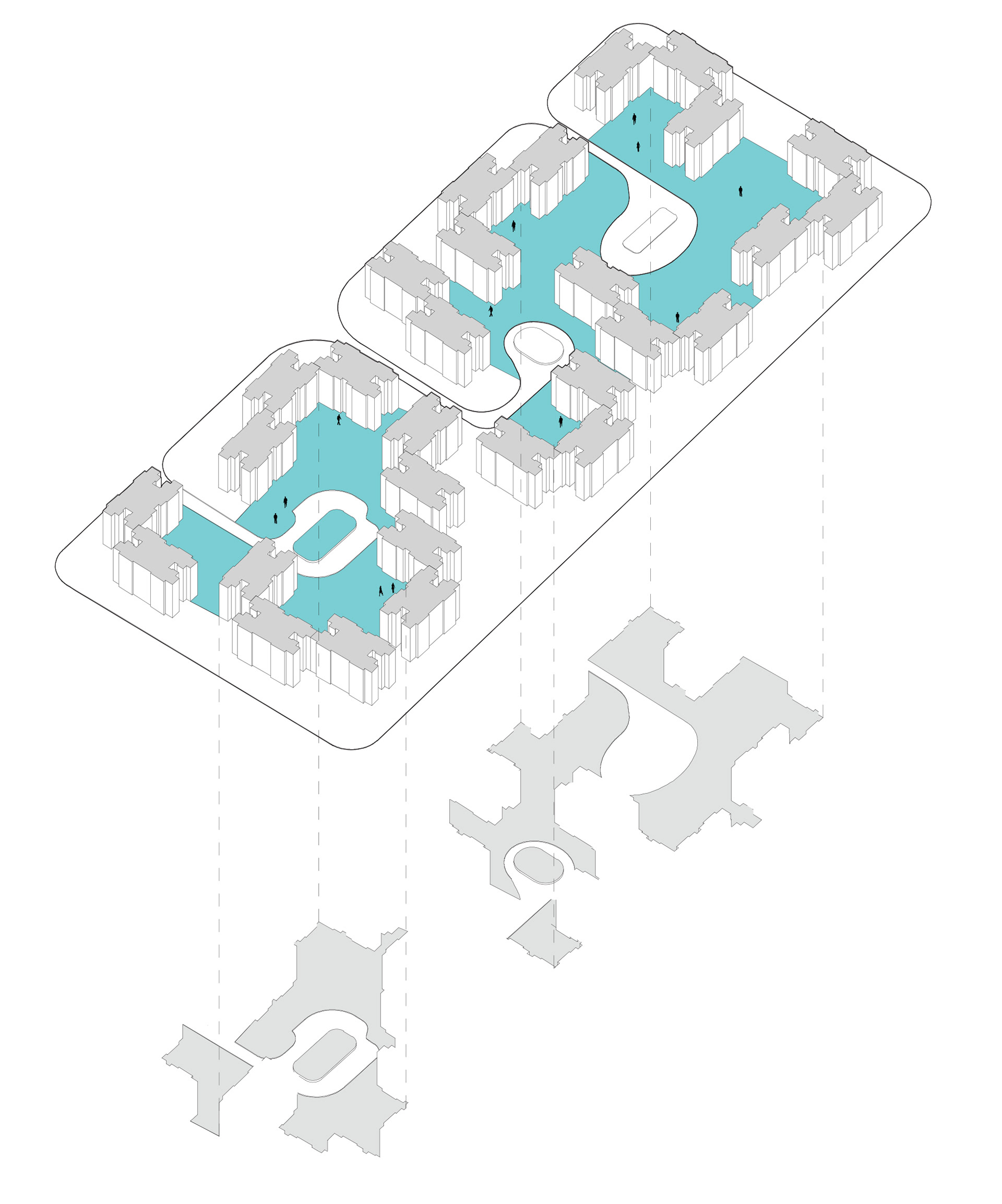 Public Space | 10th of Ramadan © Drawing: Khaled Mostafa