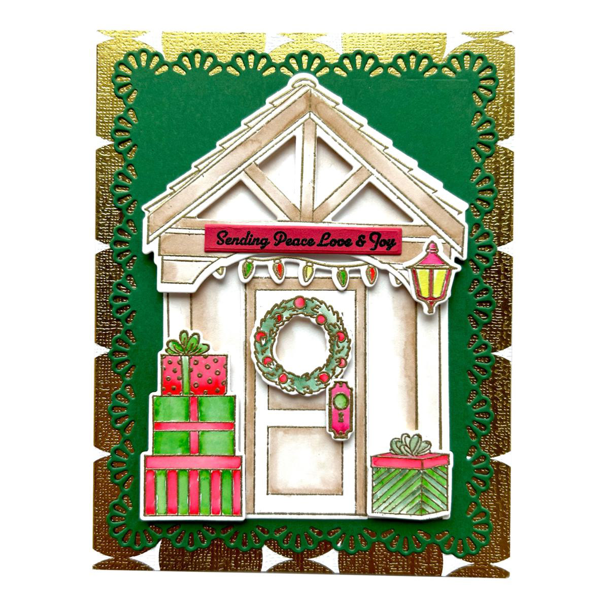 Customer Project created using the stamp and die kit I designed.