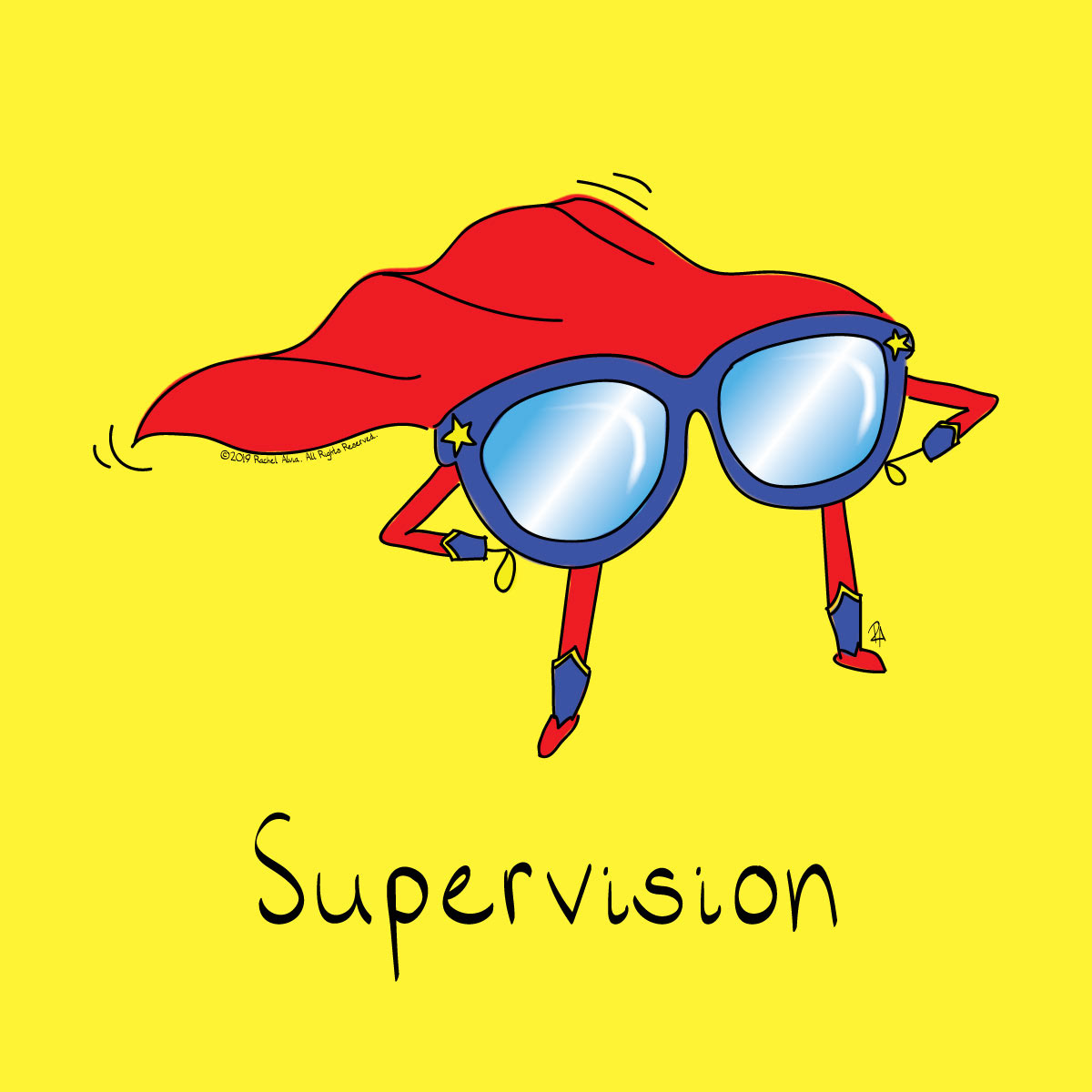 Super Vision illustration I created.  Freelance illustrator focusing on kid's, children's and baby cartoons and illustrations.
