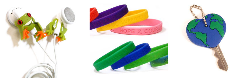 3D Soft Rubber and silicone designs that I worked on.  I created the design and set the product up for mass manufacturing by creating the technical specs and drawings needed.