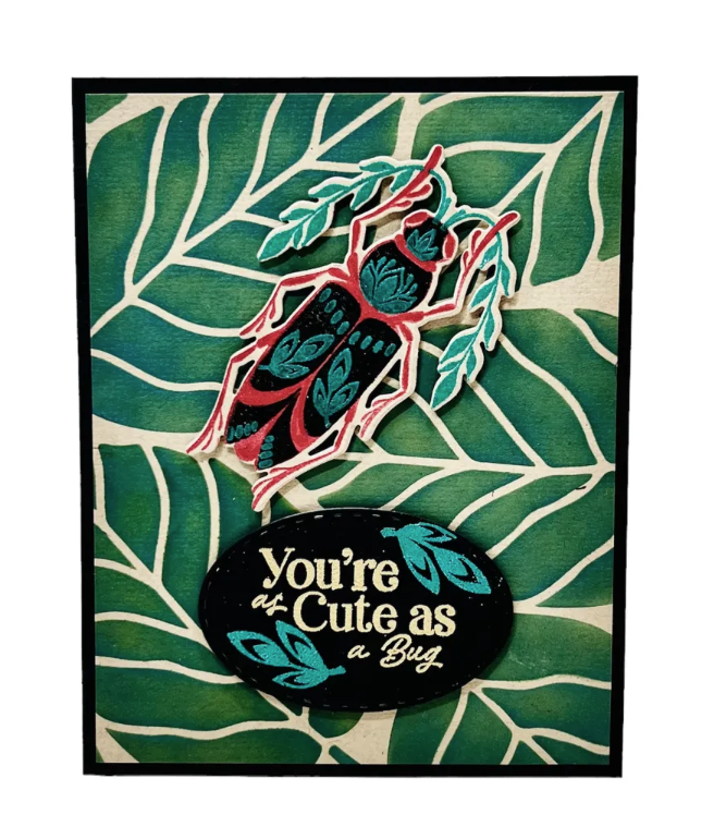 Finished project created by a consumer using the stamp and die kit I designed.