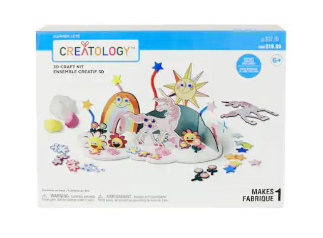 Finished product in the packaging.  This is an air dry clay building kit for Michael's  Creatology that I collaborated on the design for.  I worked as a freelance product designer on this Children's activity kit to create the concept, dielines, 3D Structure, Specifications for Manufacturing, and component selection.