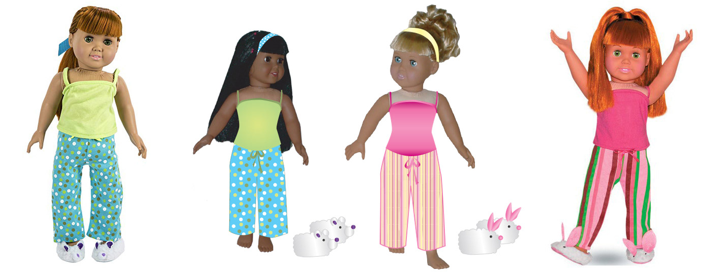 Doll clothing design I worked on that was sold in a major retailer.
