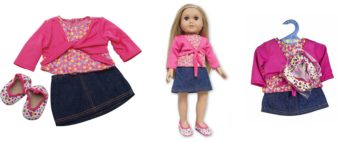Doll clothing design I worked on that was sold in a major retailer.