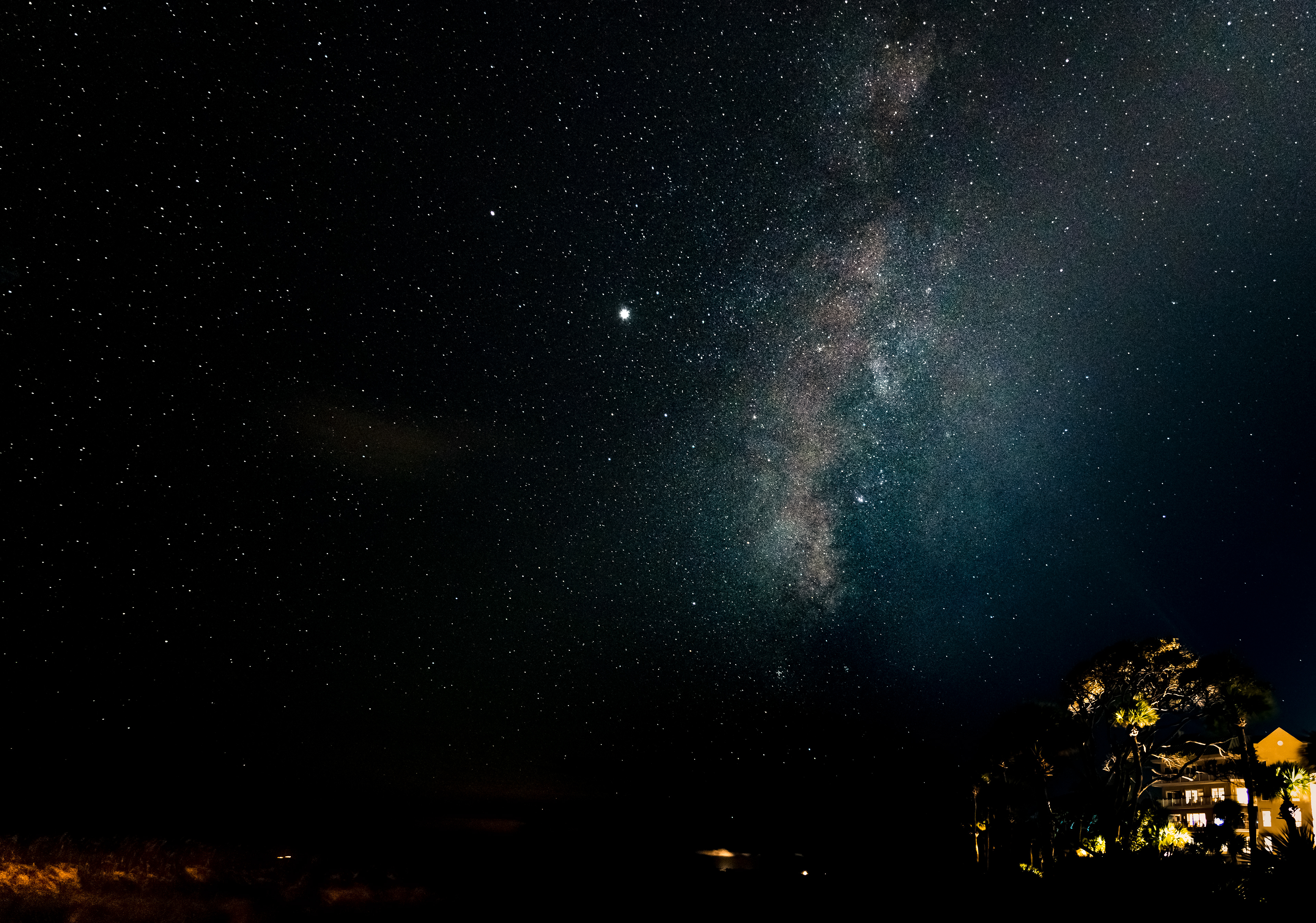 Milky Way on the beach