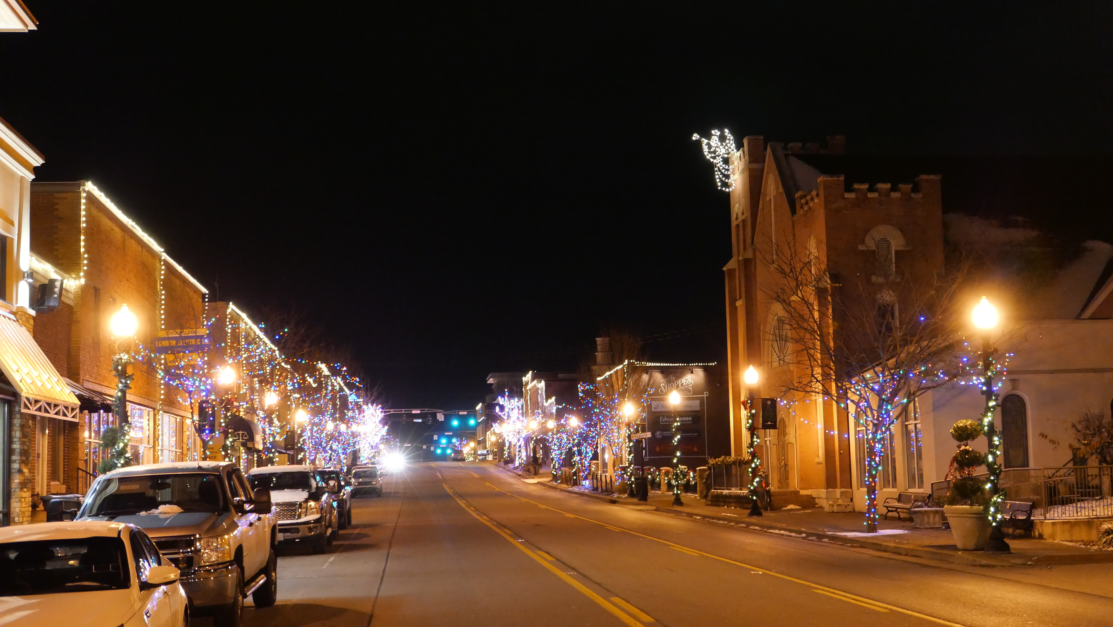 Always love the Christmas Angel on Main