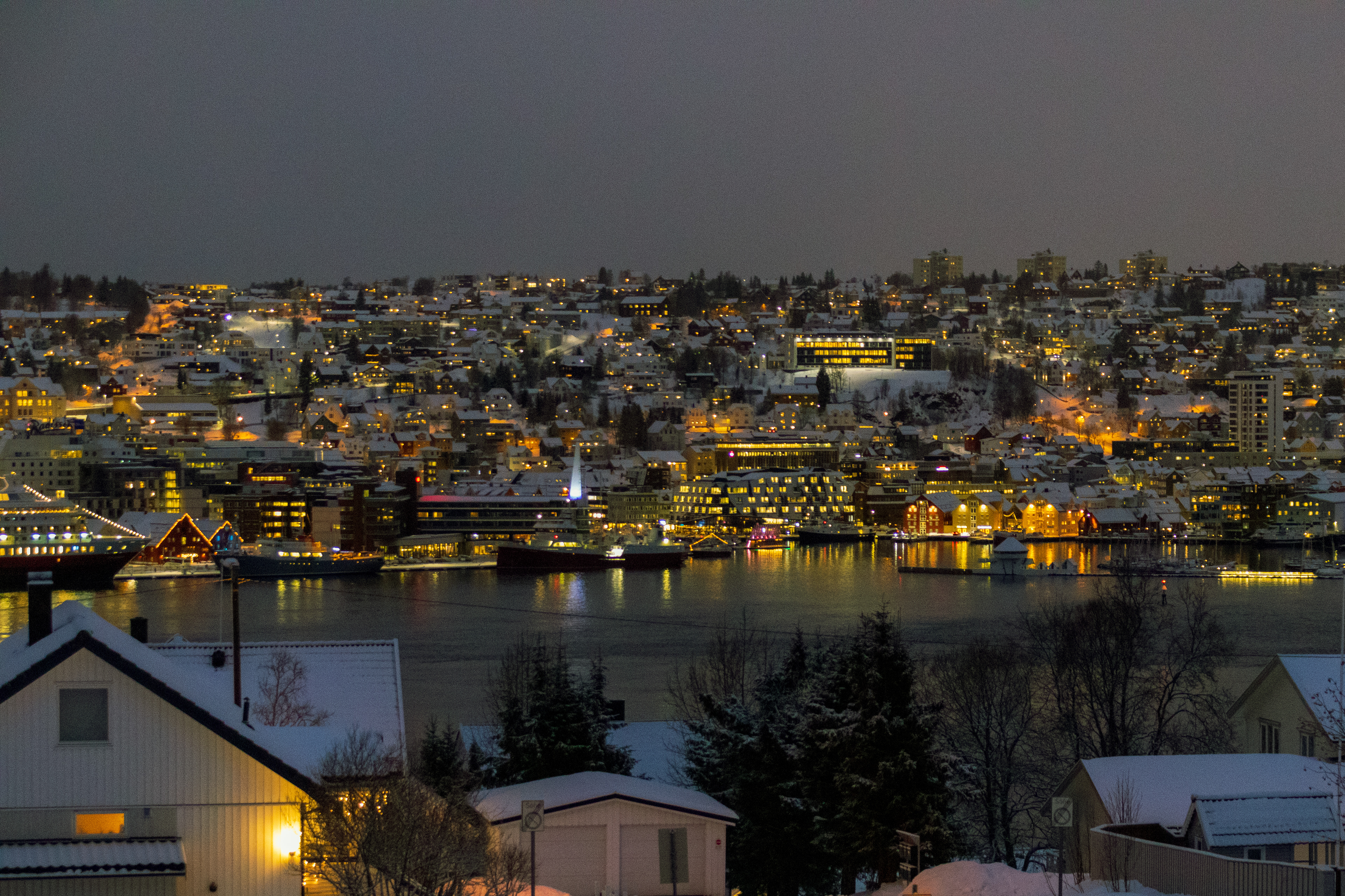 Tromso at night