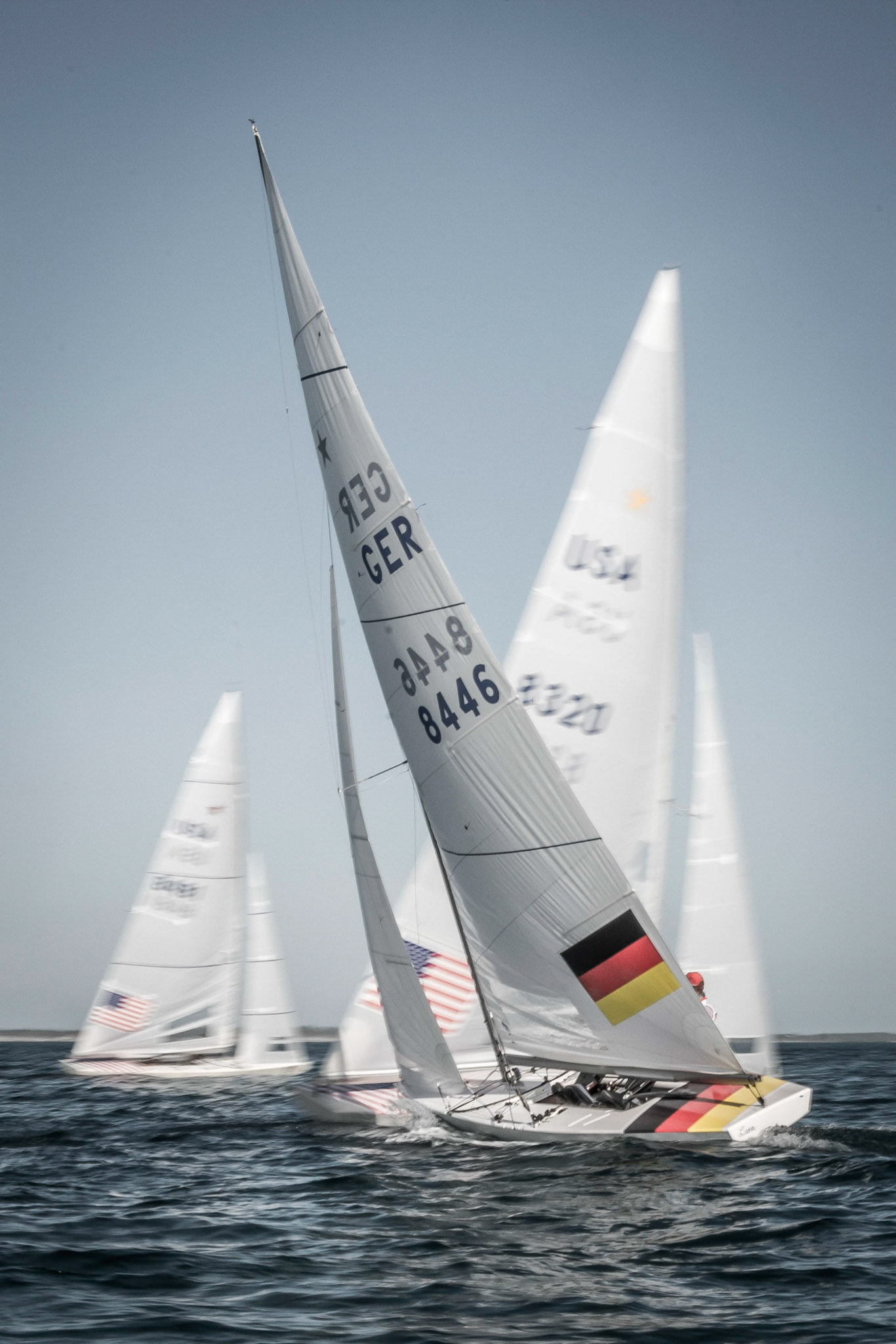 Bow: 10 // Sail: GER 8340 // Skipper: Robert Stanjek GER // Crew: Frithjof Kleen GER, Bow: 02 // Sail: USA 8320 // Skipper: George Szabo USA // Crew: Edoardo Natucci ITA