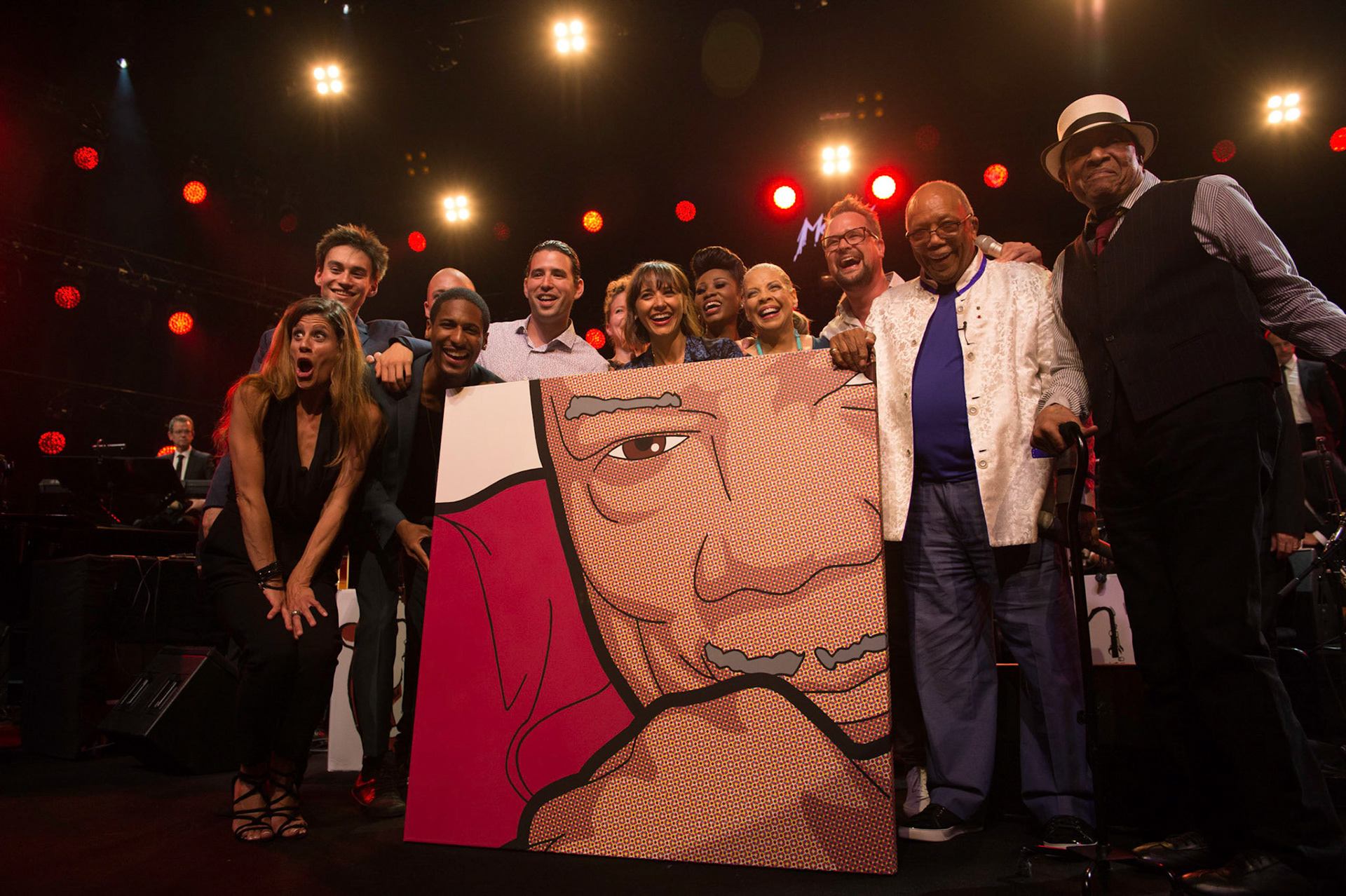 Jacob Collier, Brigitte Wullimann, Jon Batiste, Alfredo Rodriguez, Stefanie Suhrer, Rashida Jones, Dorothea Lorene, Patti Austin, Mathieu Jaton, Quincy Jones, Al Jarreau; Gift for Quincy