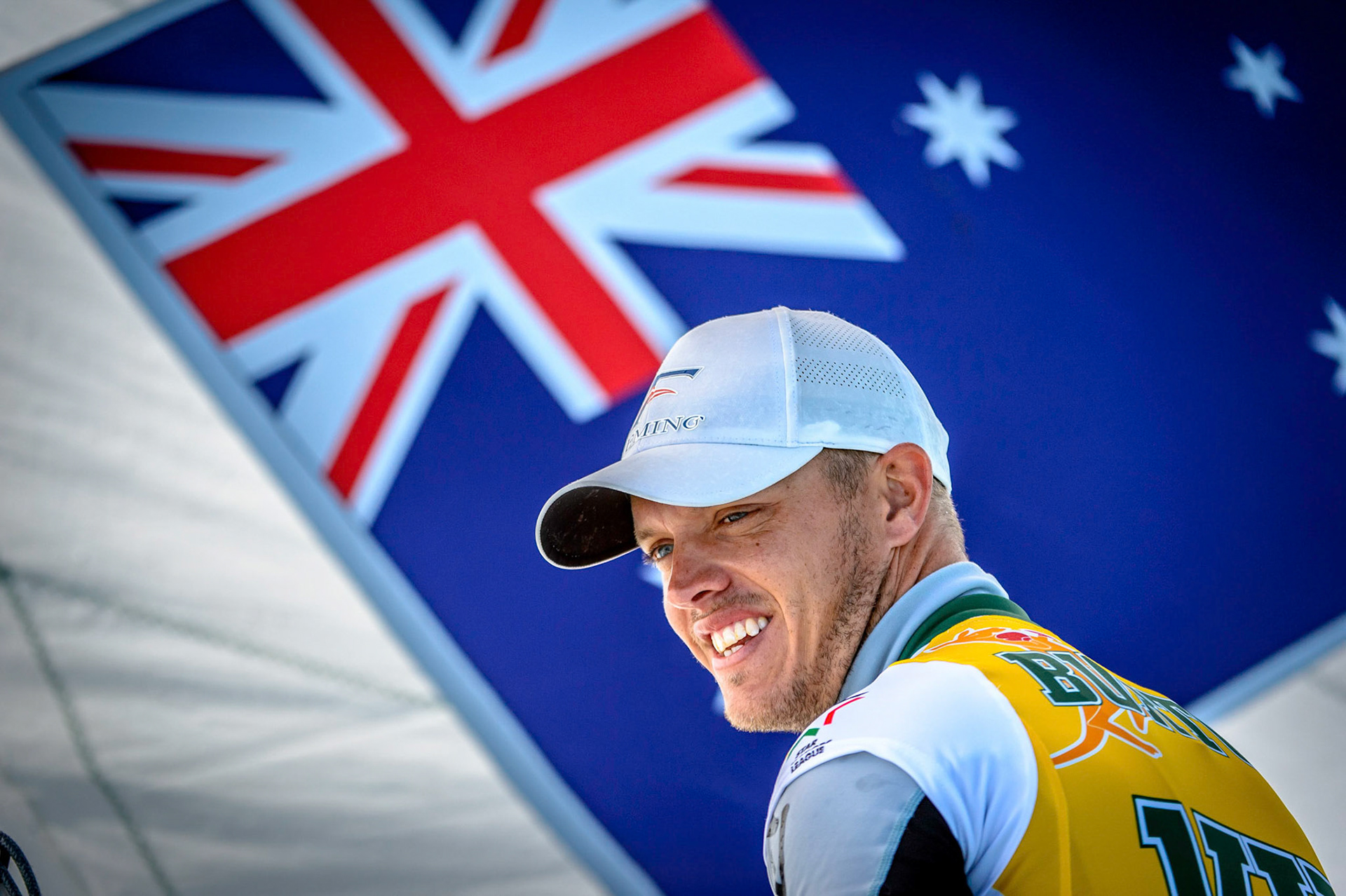 Bow: 97 // Sail: AUS 8129 // Skipper: Tom Burton AUS // Crew: Andrew Palfrey AUS