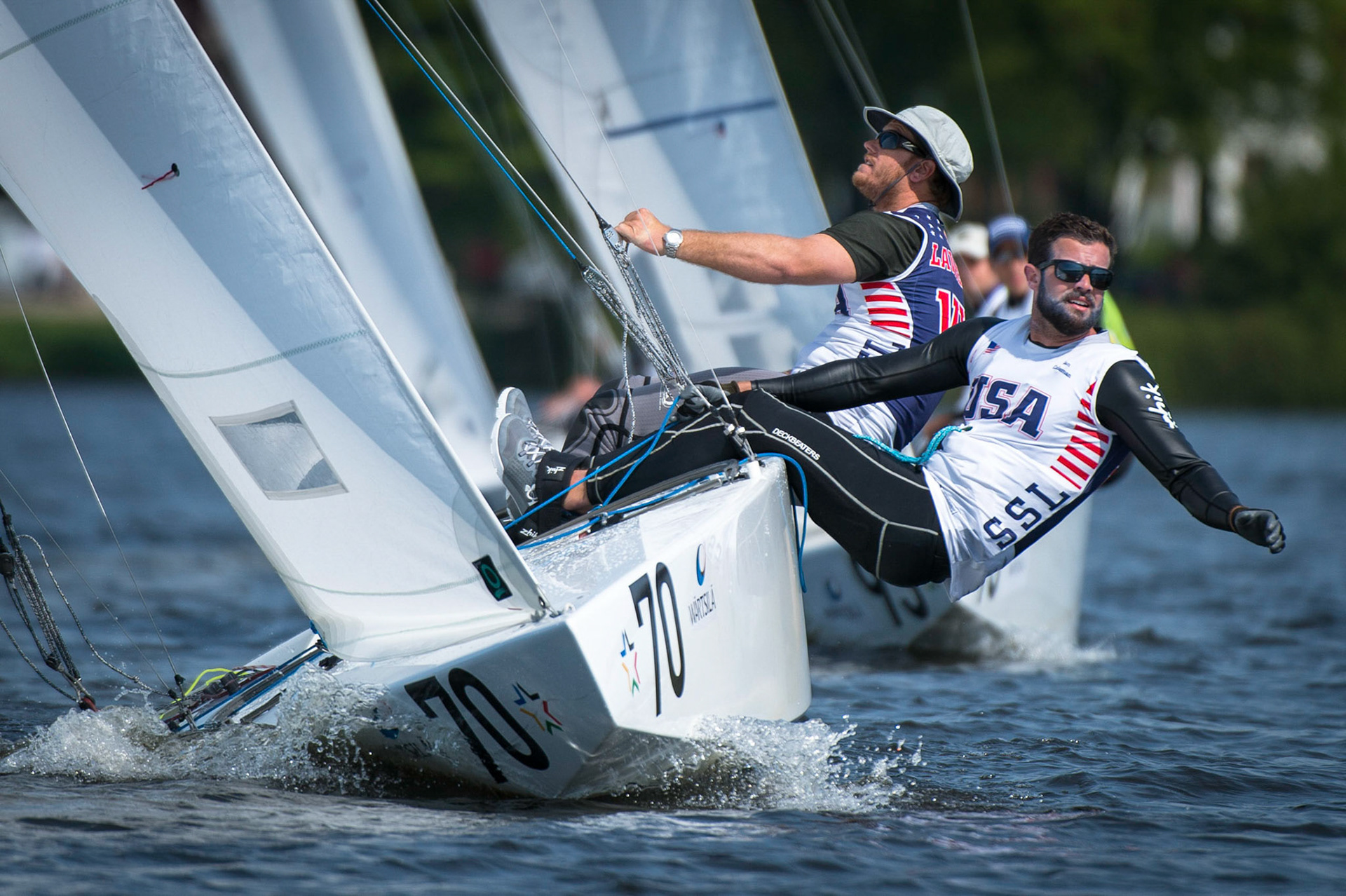 Bow no: 070 // Sail: USA 0002 // Skipper: Luke LAWRENCE // Crew: Ian COLEMAN