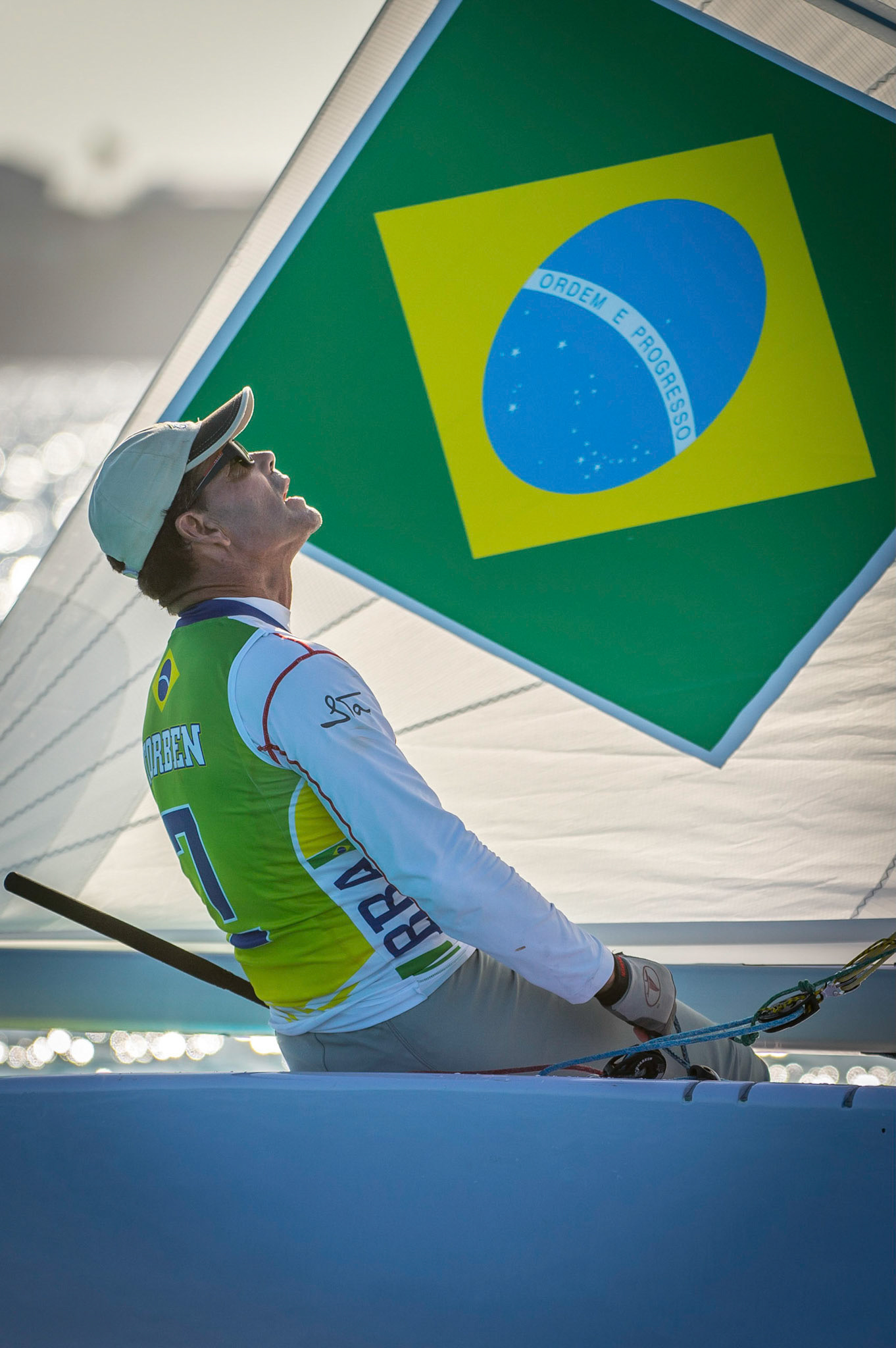 Bow: 09 // Sail: BRA 8510 // Skipper: Torben Grael BRA // Crew: Guilherme de Almeida BRA