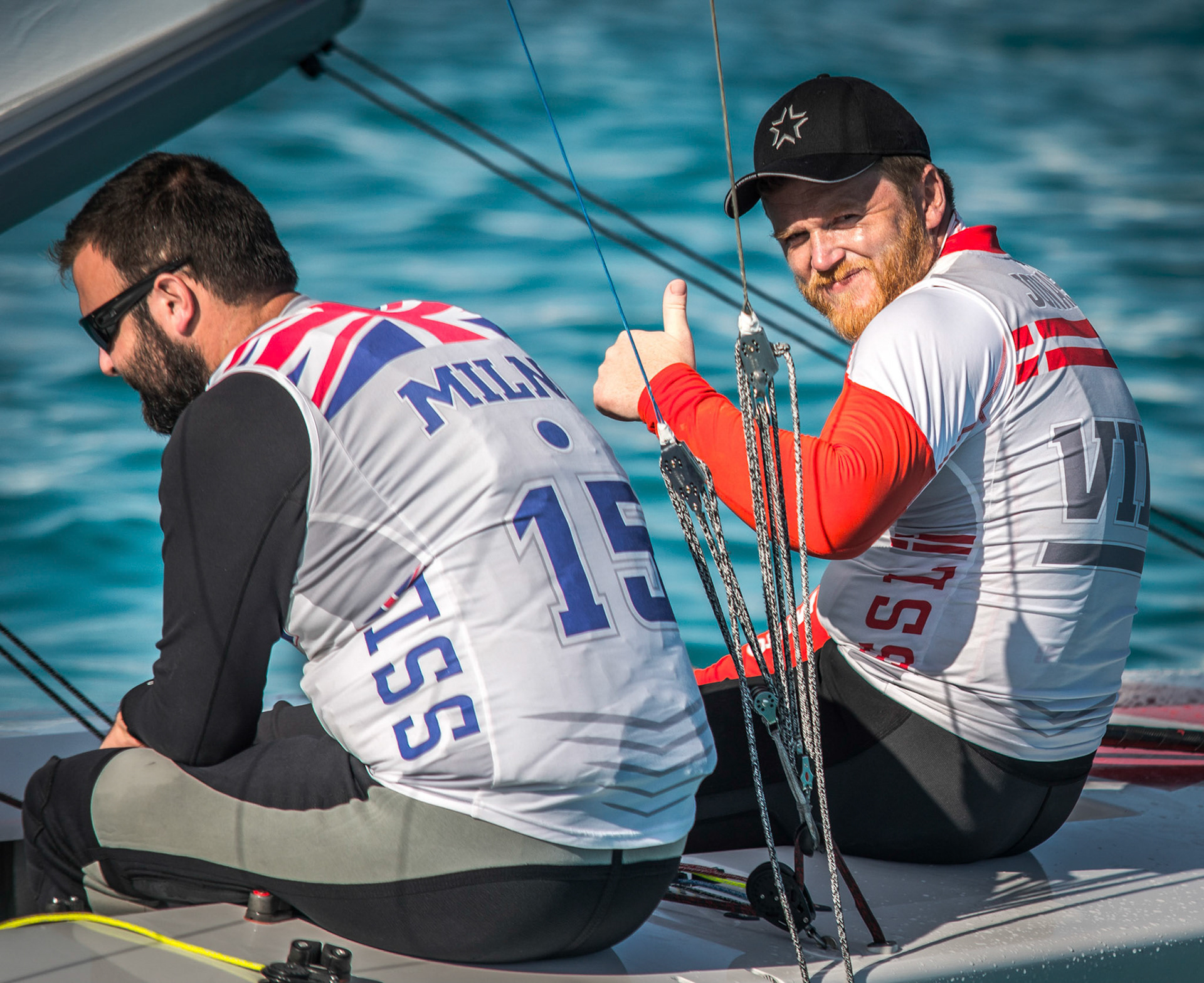 Bow: 94 // Sail: DEN 7829 // Skipper: Jonas Hogh-Christensen DEN // Crew: Steve Milne  GBR