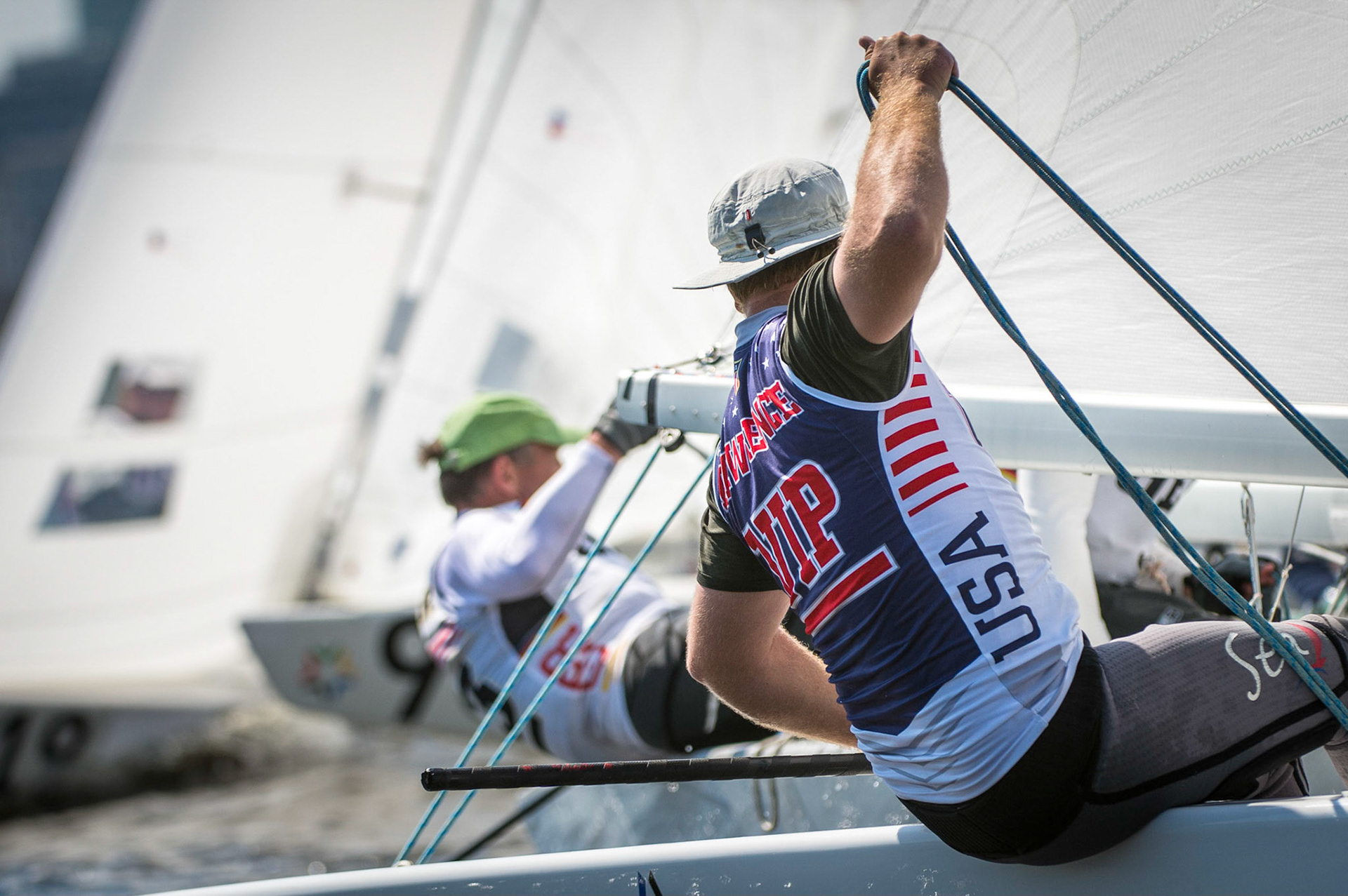 Bow no: 070 // Sail: USA 0002 // Skipper: Luke LAWRENCE // Crew: Ian COLEMAN