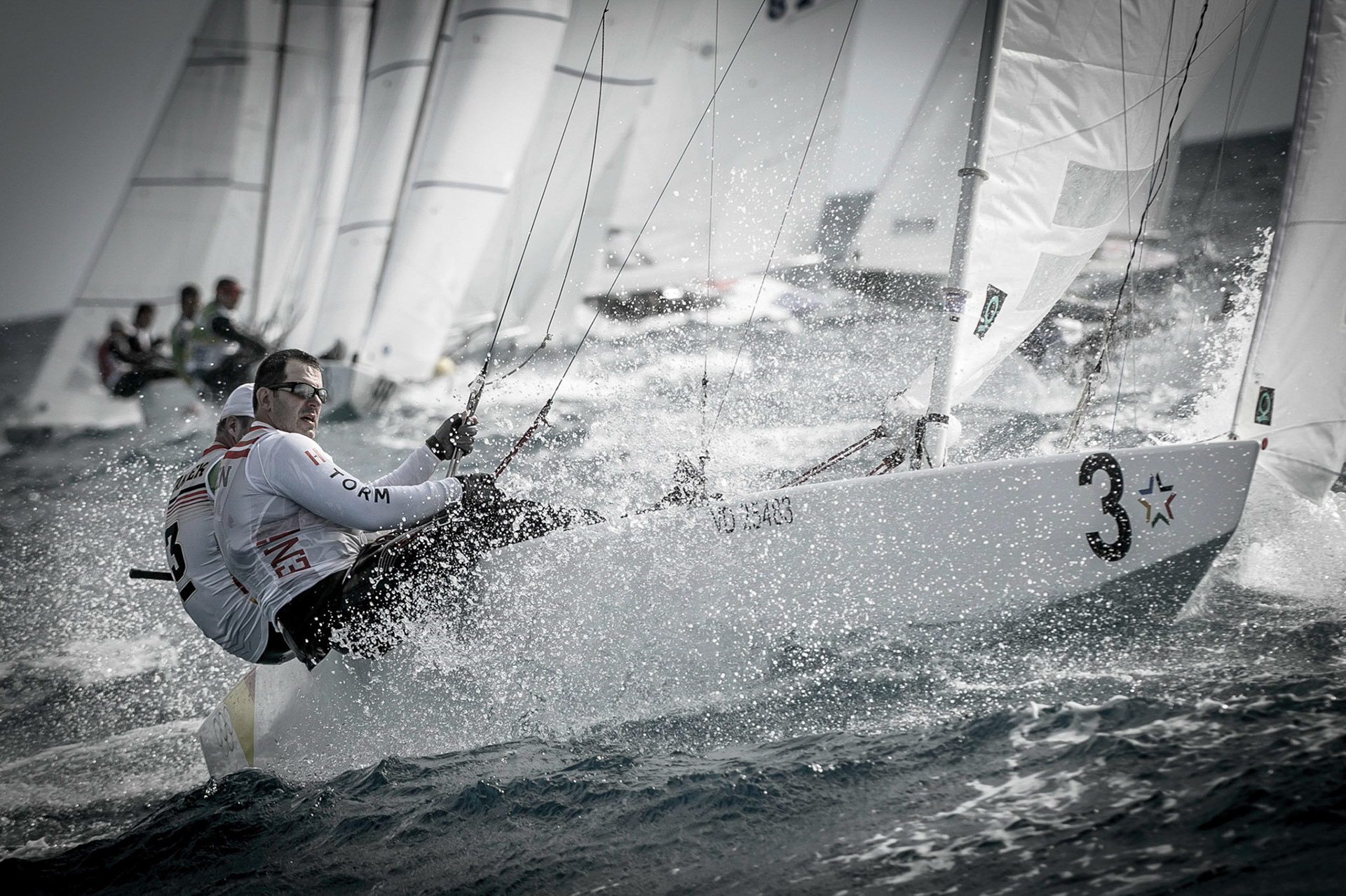 Bow no: 03 // Sail no: GER 8455 // Skipper: Robert Stanjek, GER // Crew: Claus Olesen, DEN