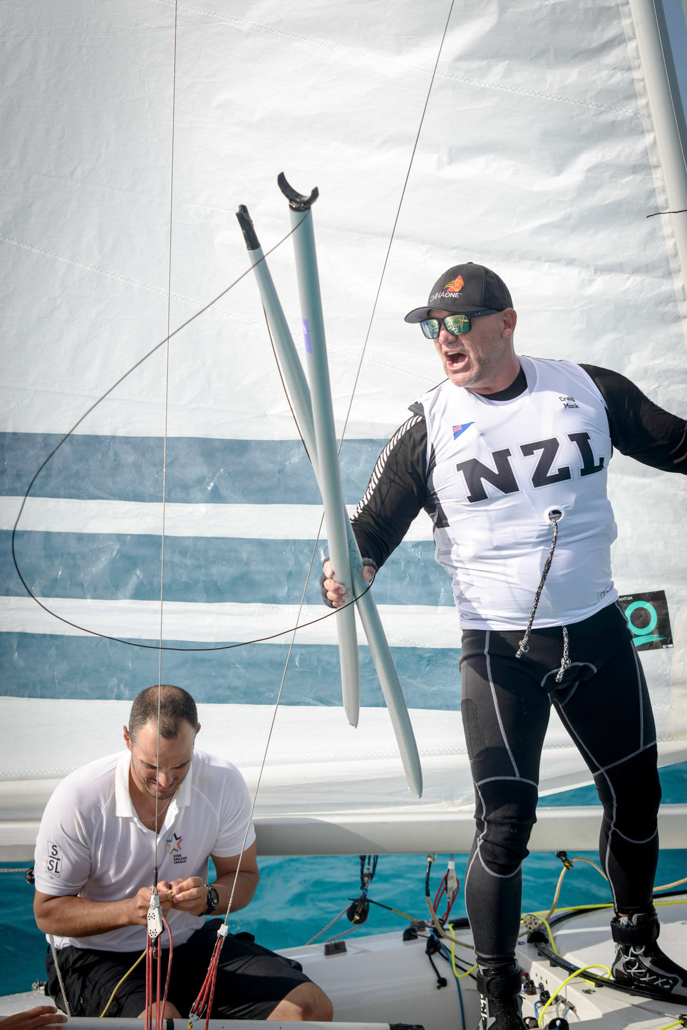 Bow: 93 // Sail: NZL 8316 // Skipper: Sam Meech NZL // Crew: Craig Monk NZL