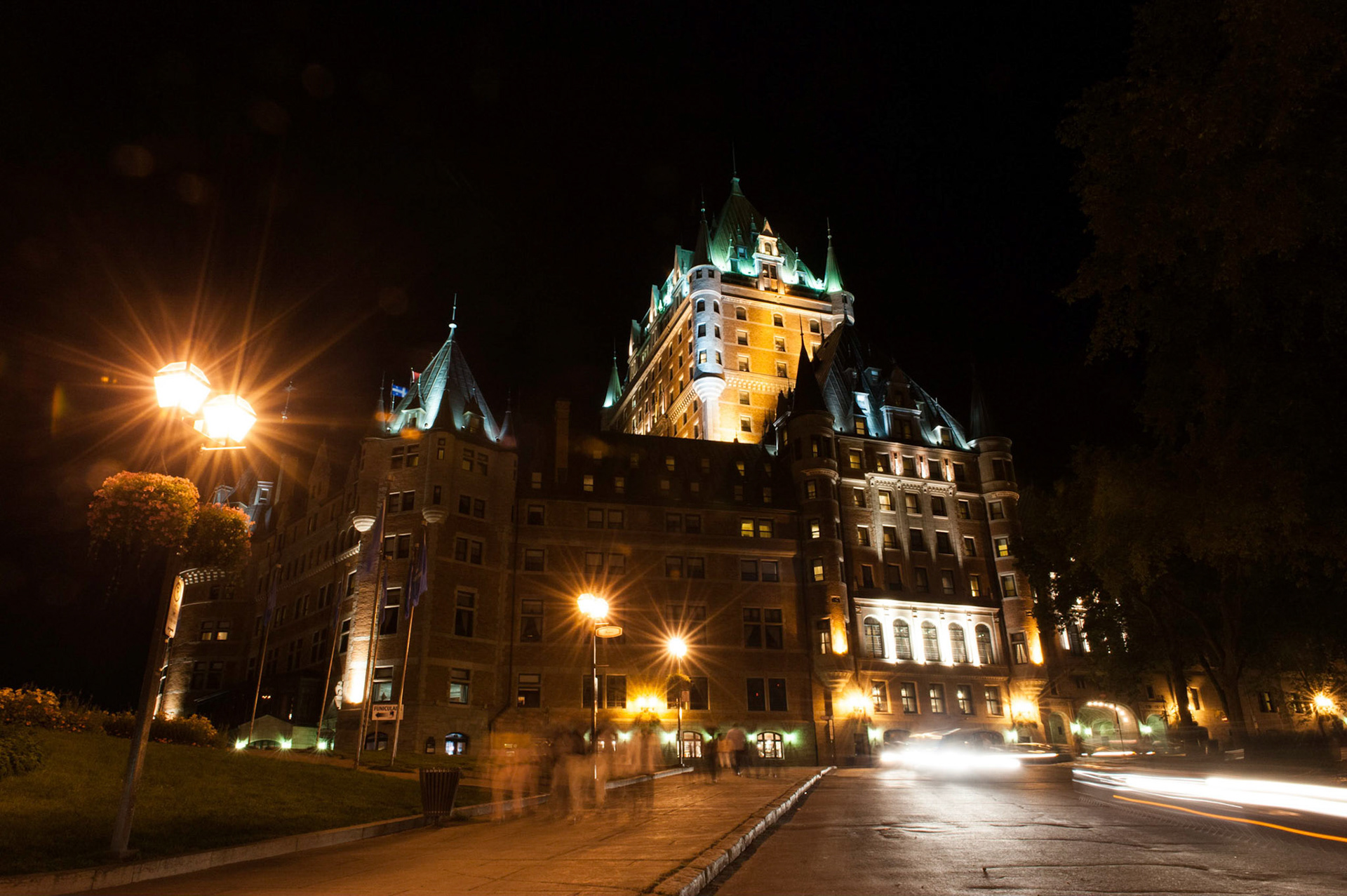 Frontenac by night