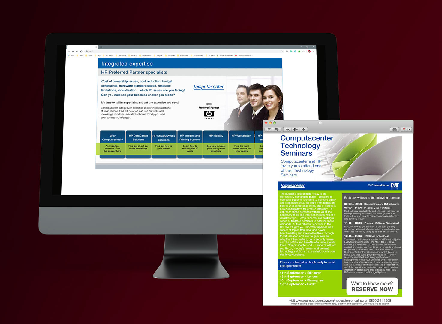 email campaign for HP partners