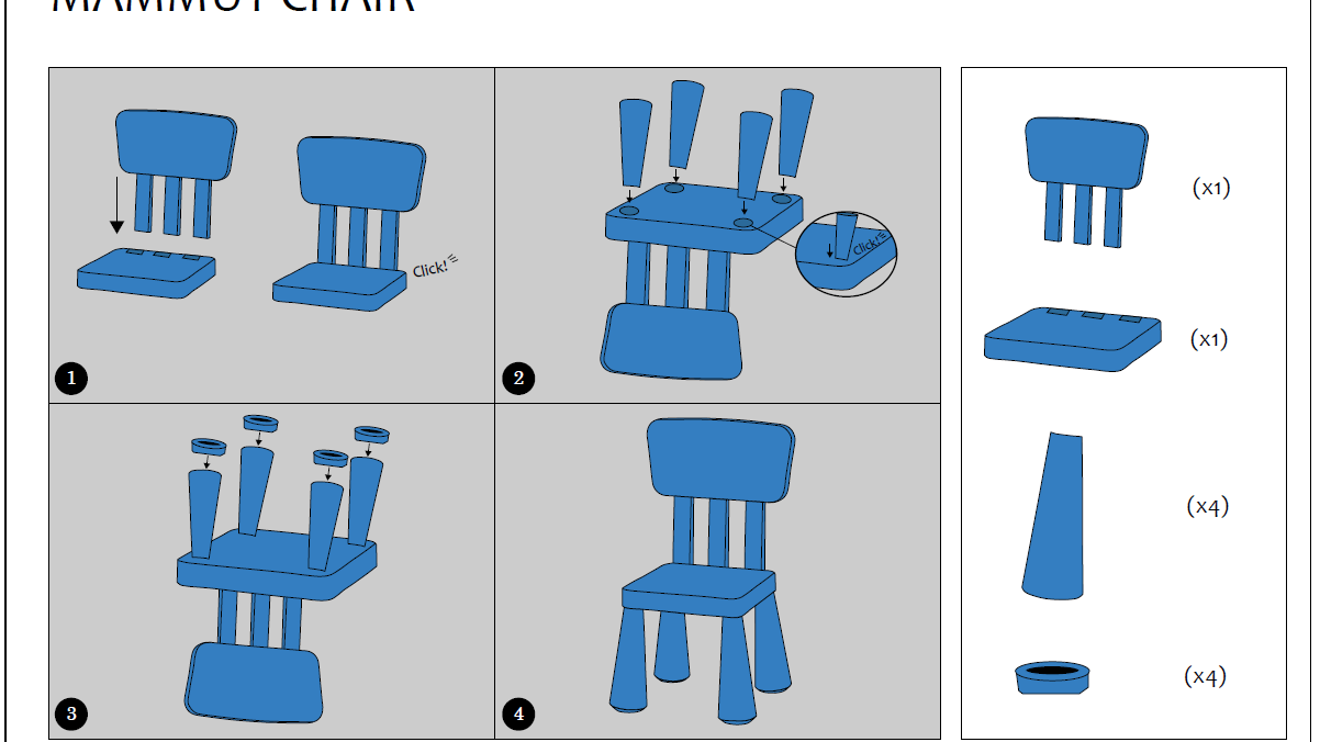 Shevauna Chambers Mammut Chair Assembly Instructions