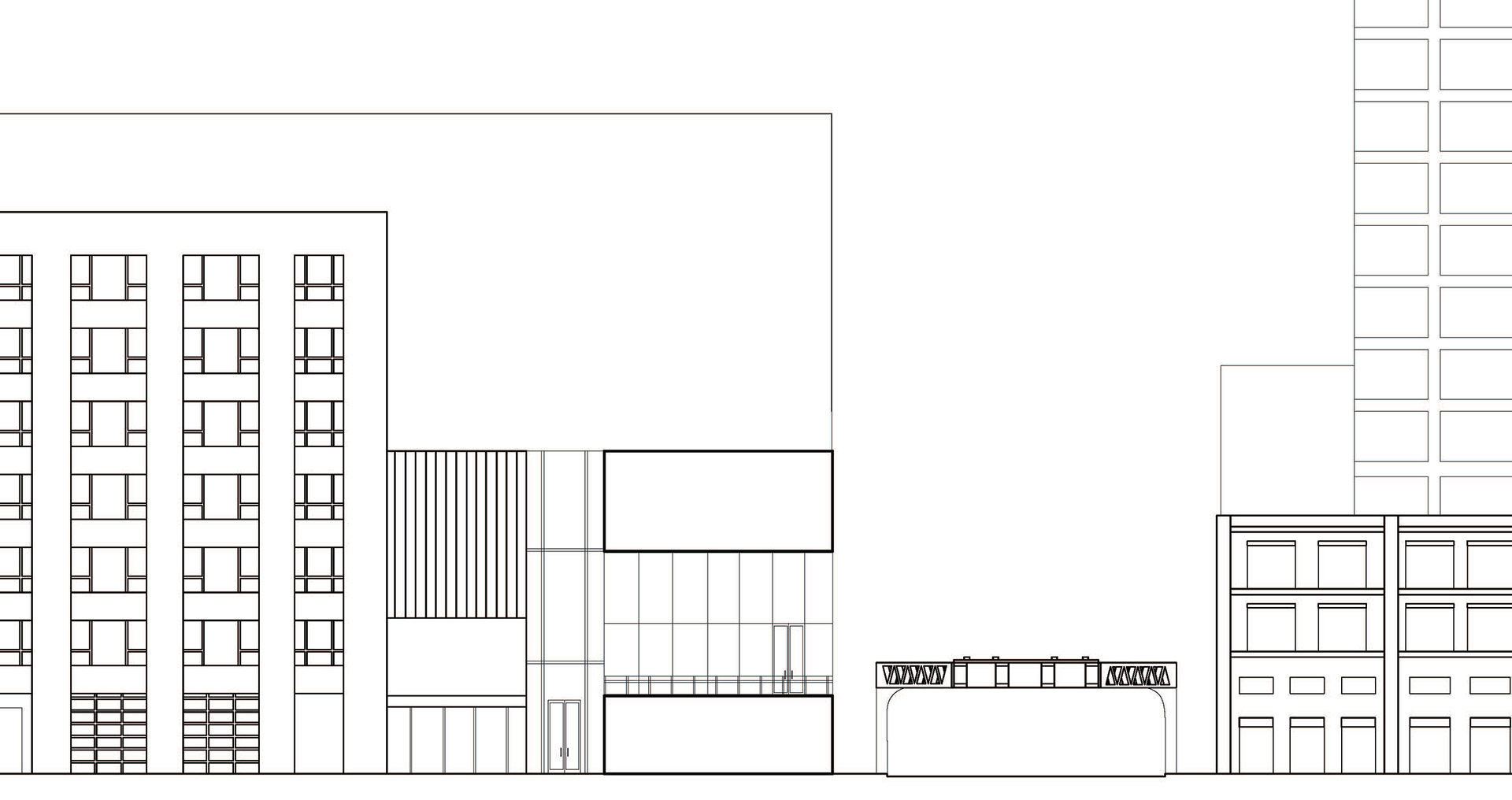 north-south elevation