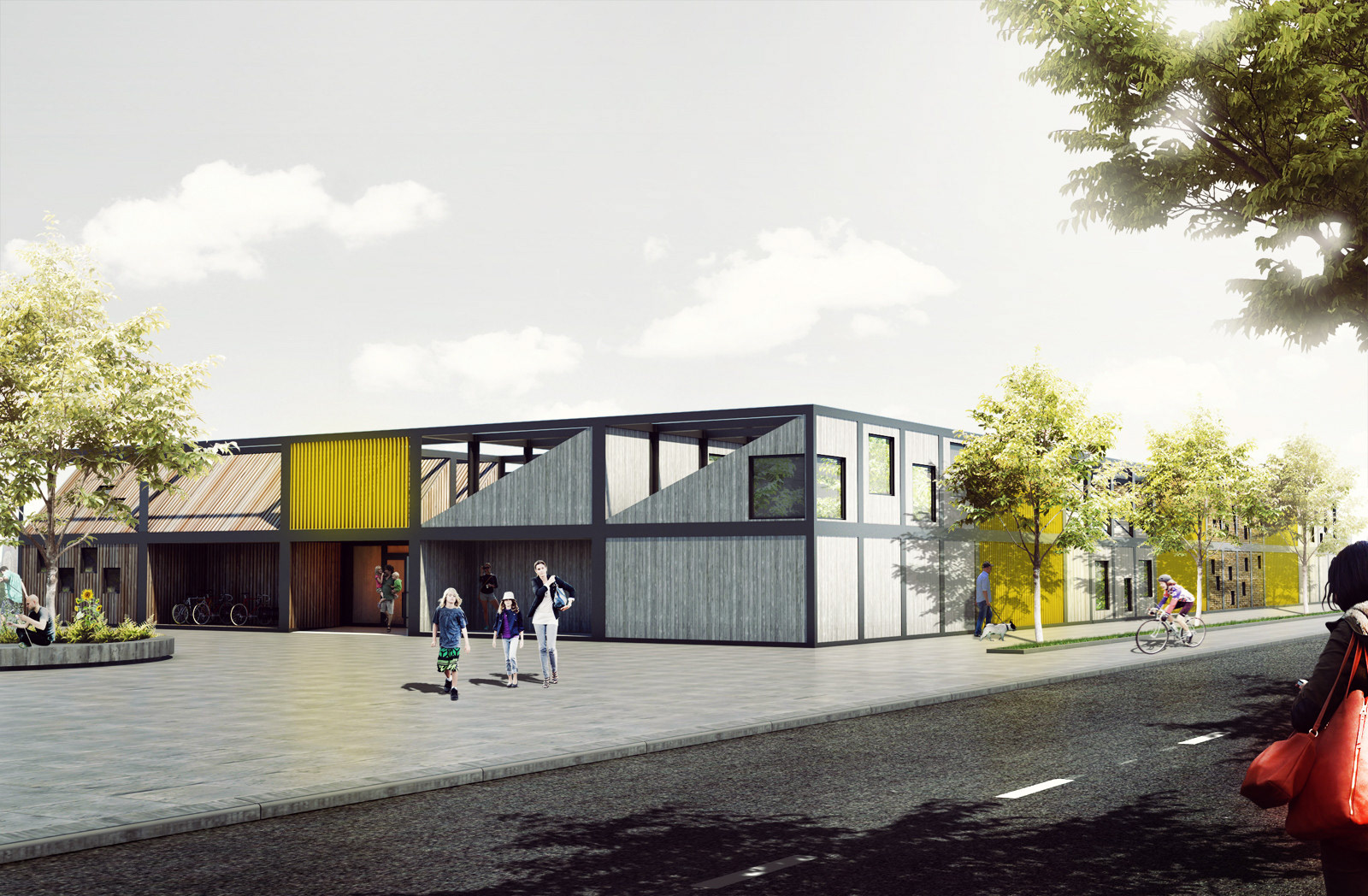 ‘Kids' City’ modulární školka, vizualizace