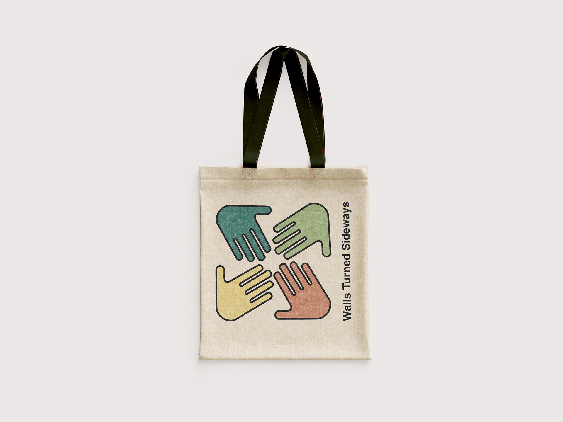 "WALLS TURNED SIDEWAYS" Tote