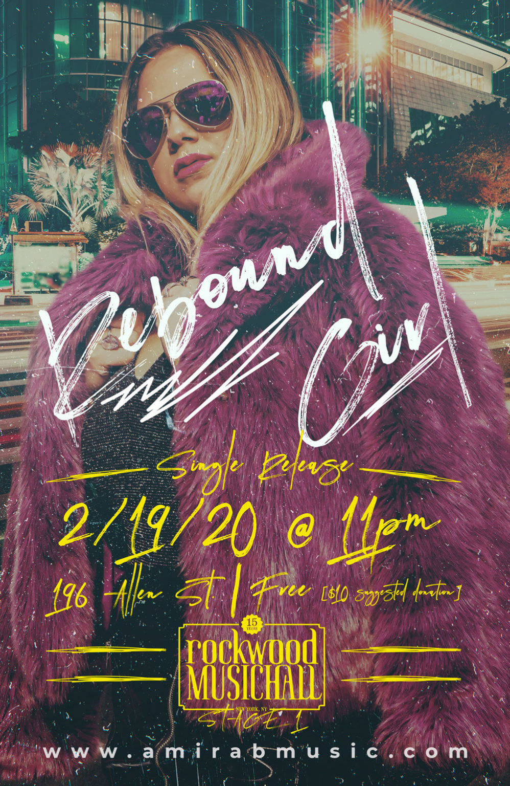 Single release concert poster