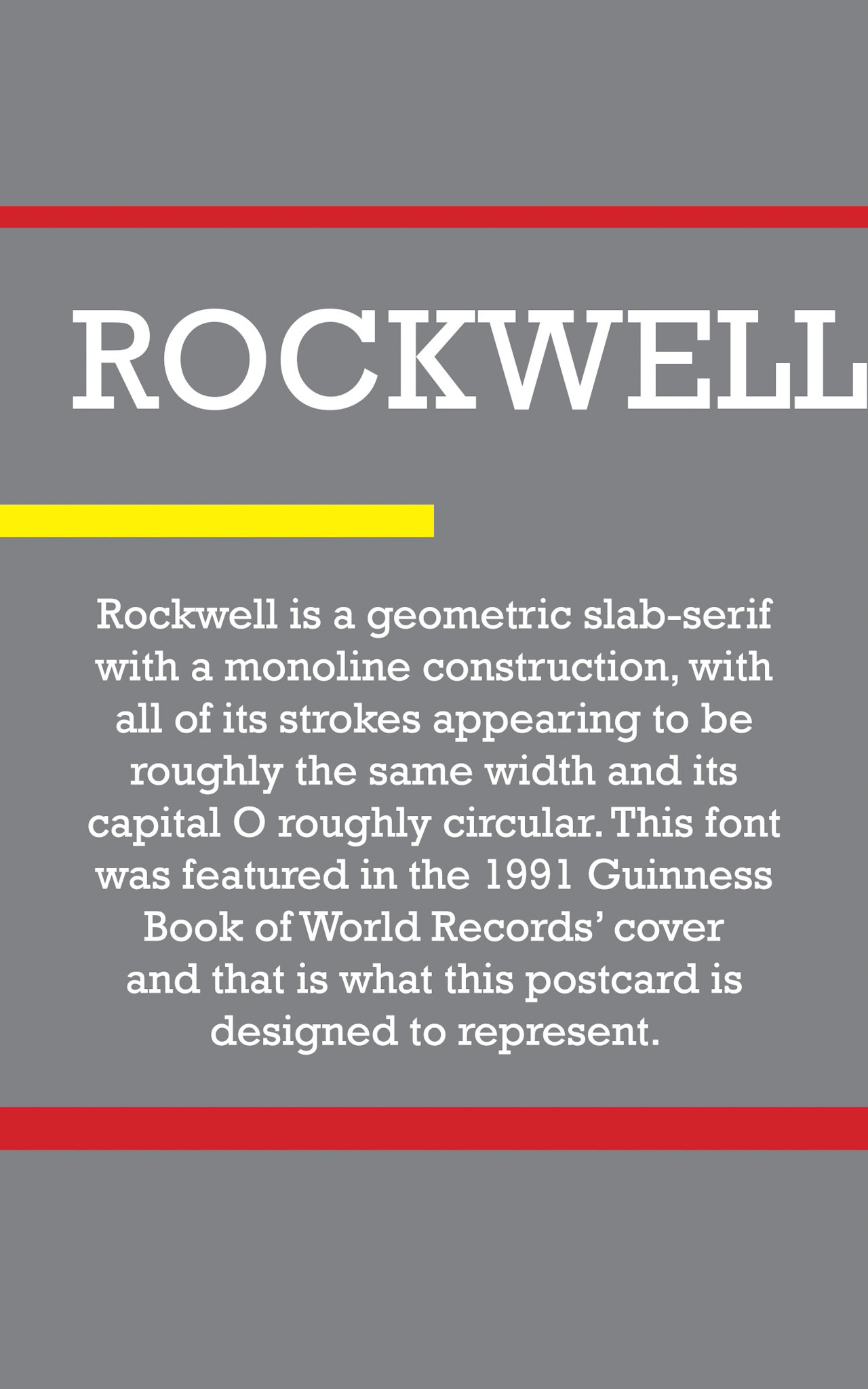 Typeface Study - Rockwell