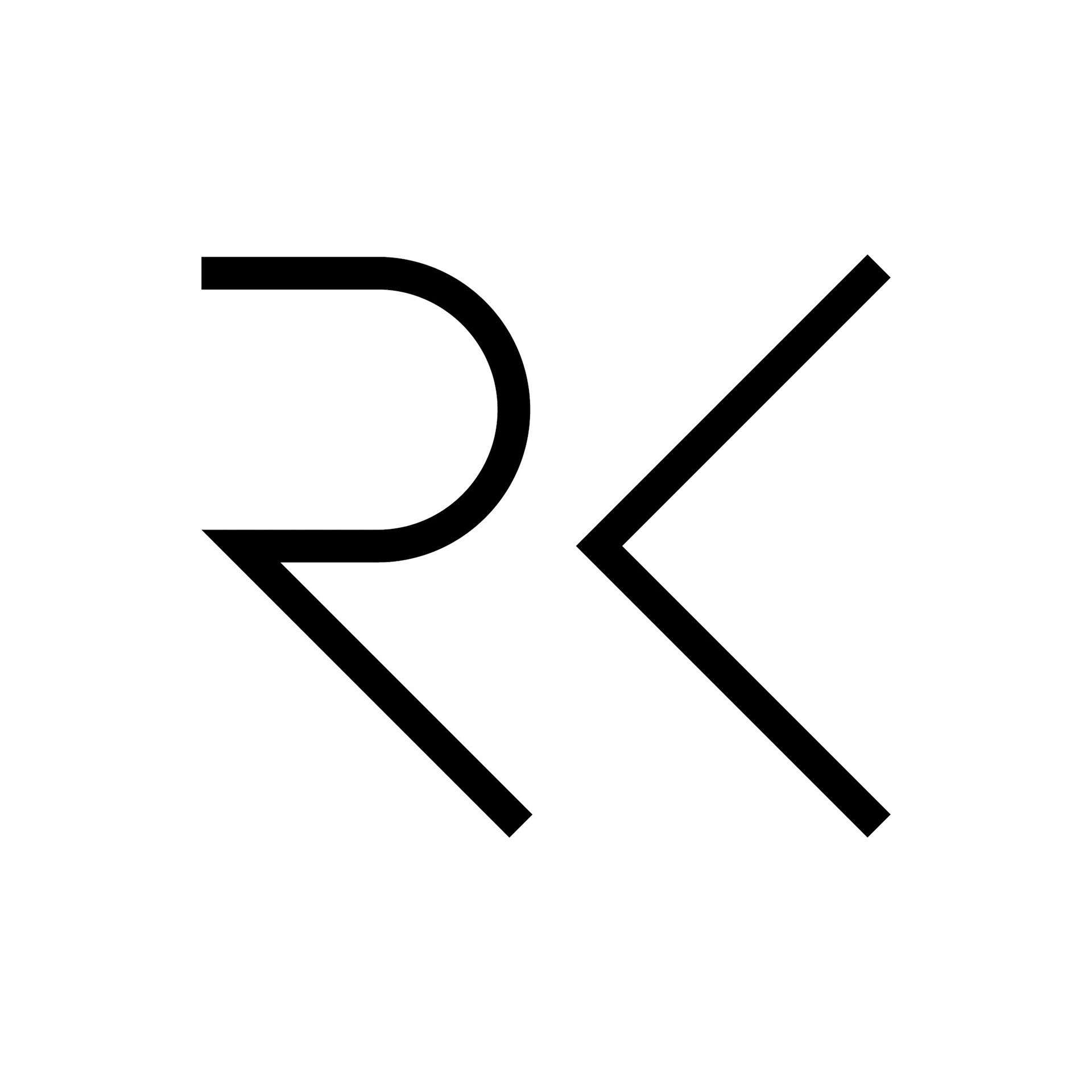 RK Logo Black on White