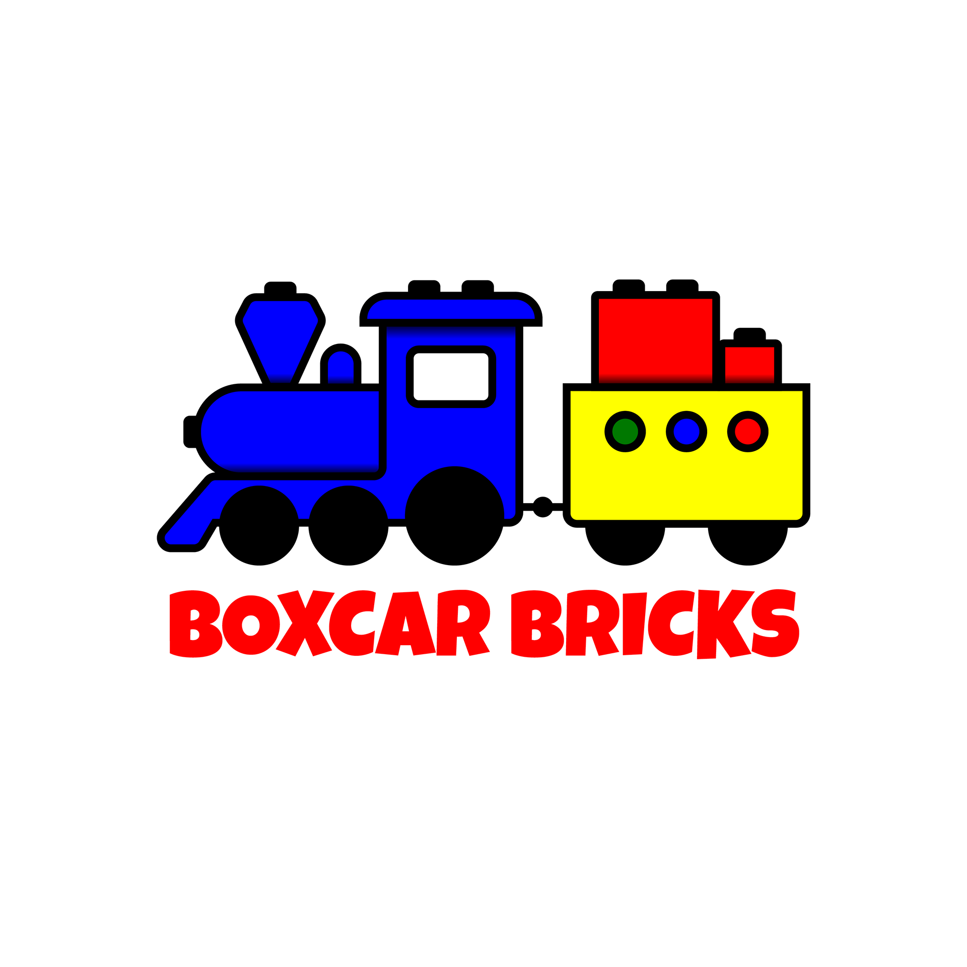 Boxcar Bricks Logo White Circle