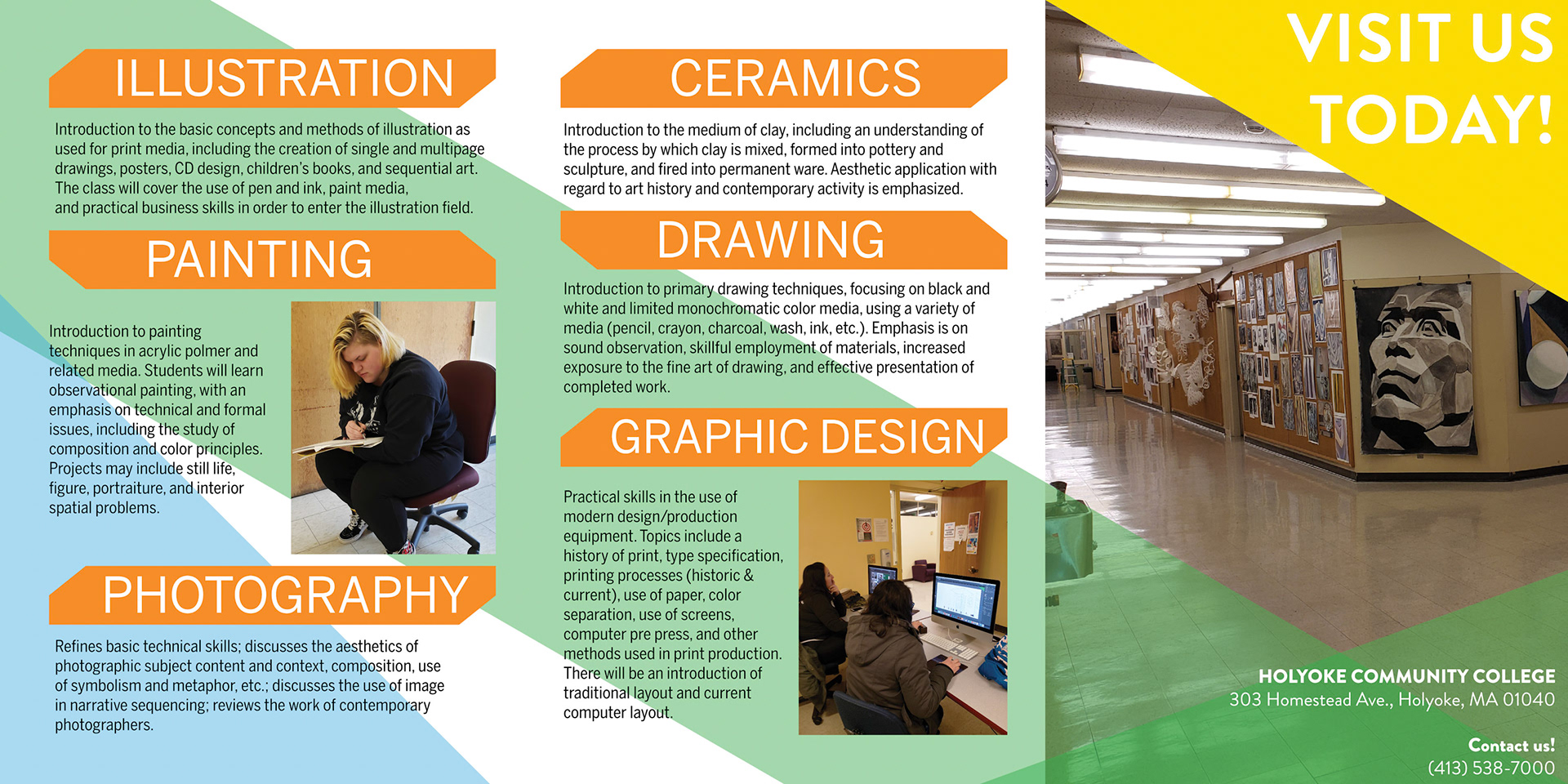 HCC Visual Arts Info Pamphlet Side B