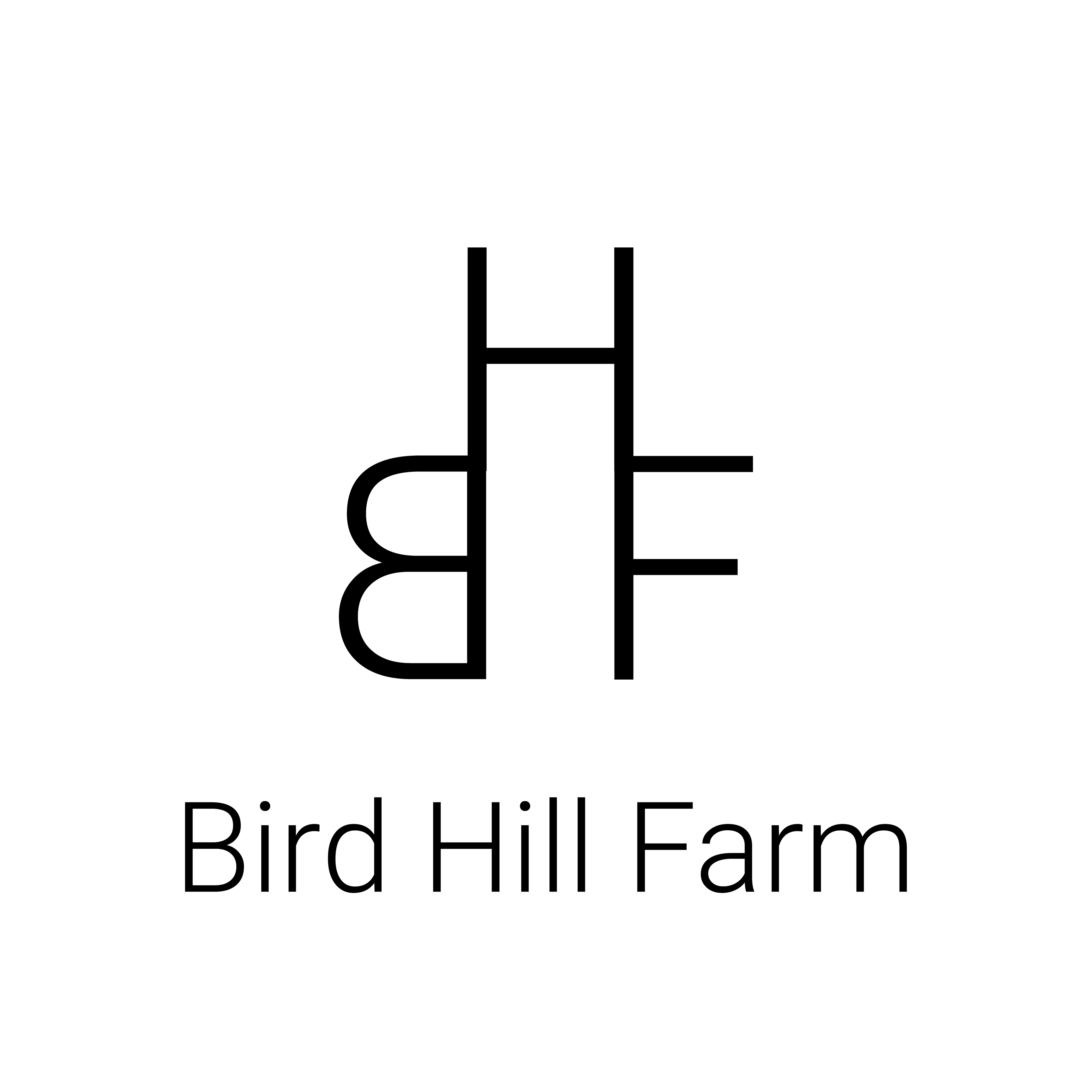 Bird Hill Farm Logo Black