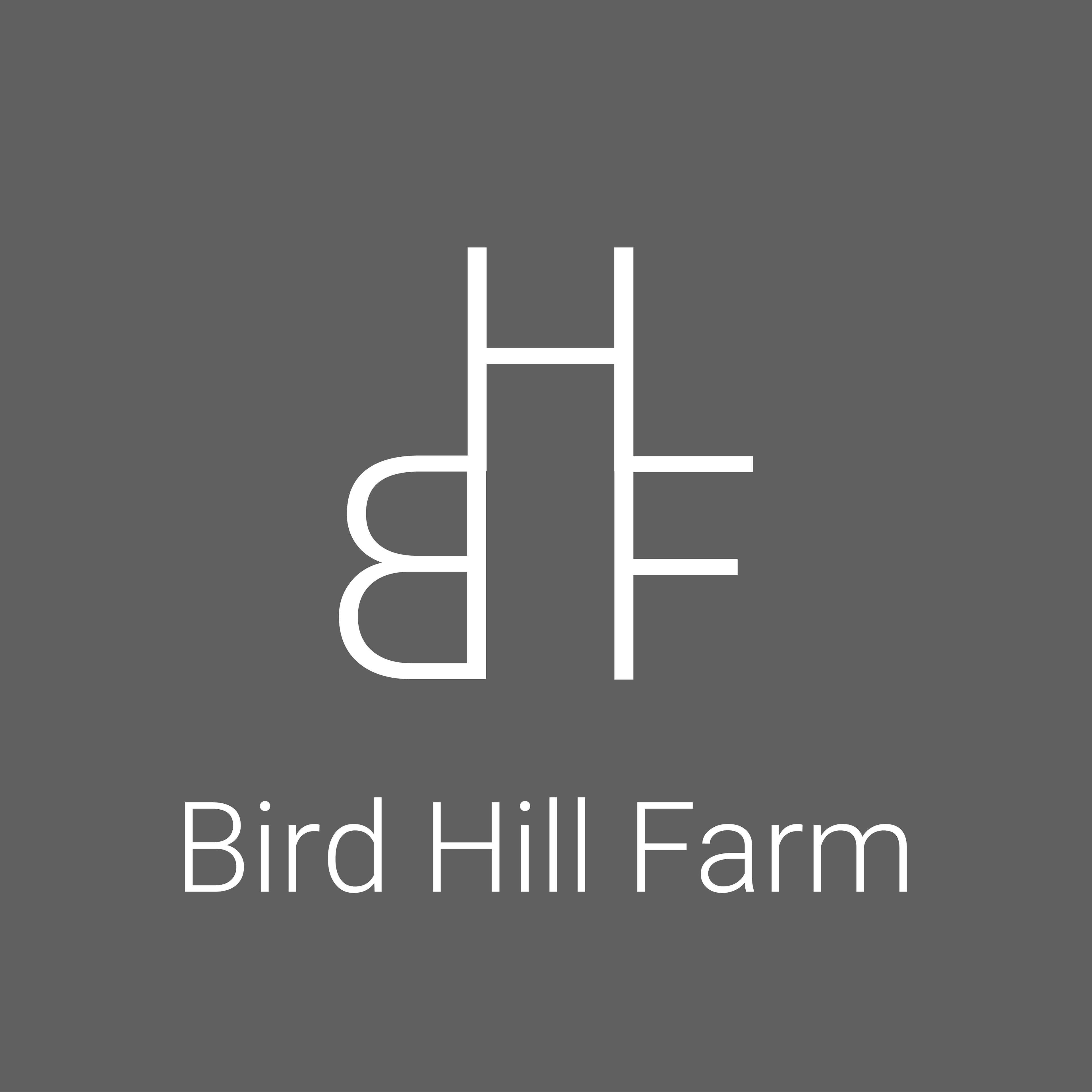 Bird Hill Farm Logo A Grey Square