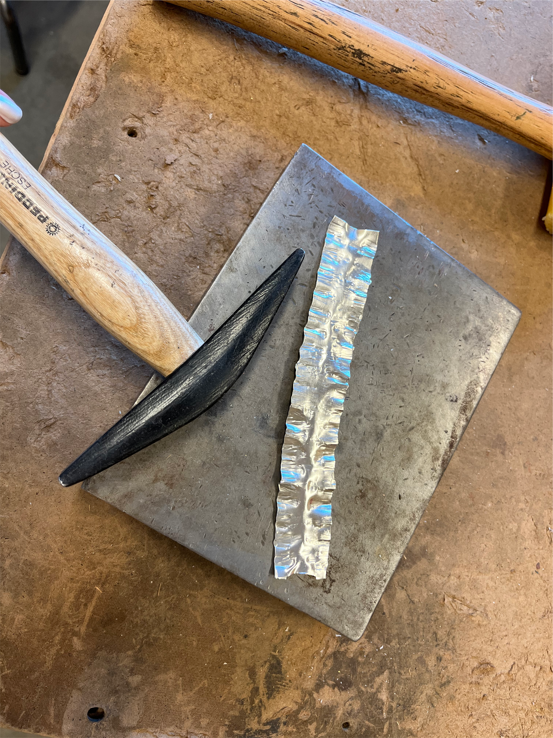 Folding and forming the metal