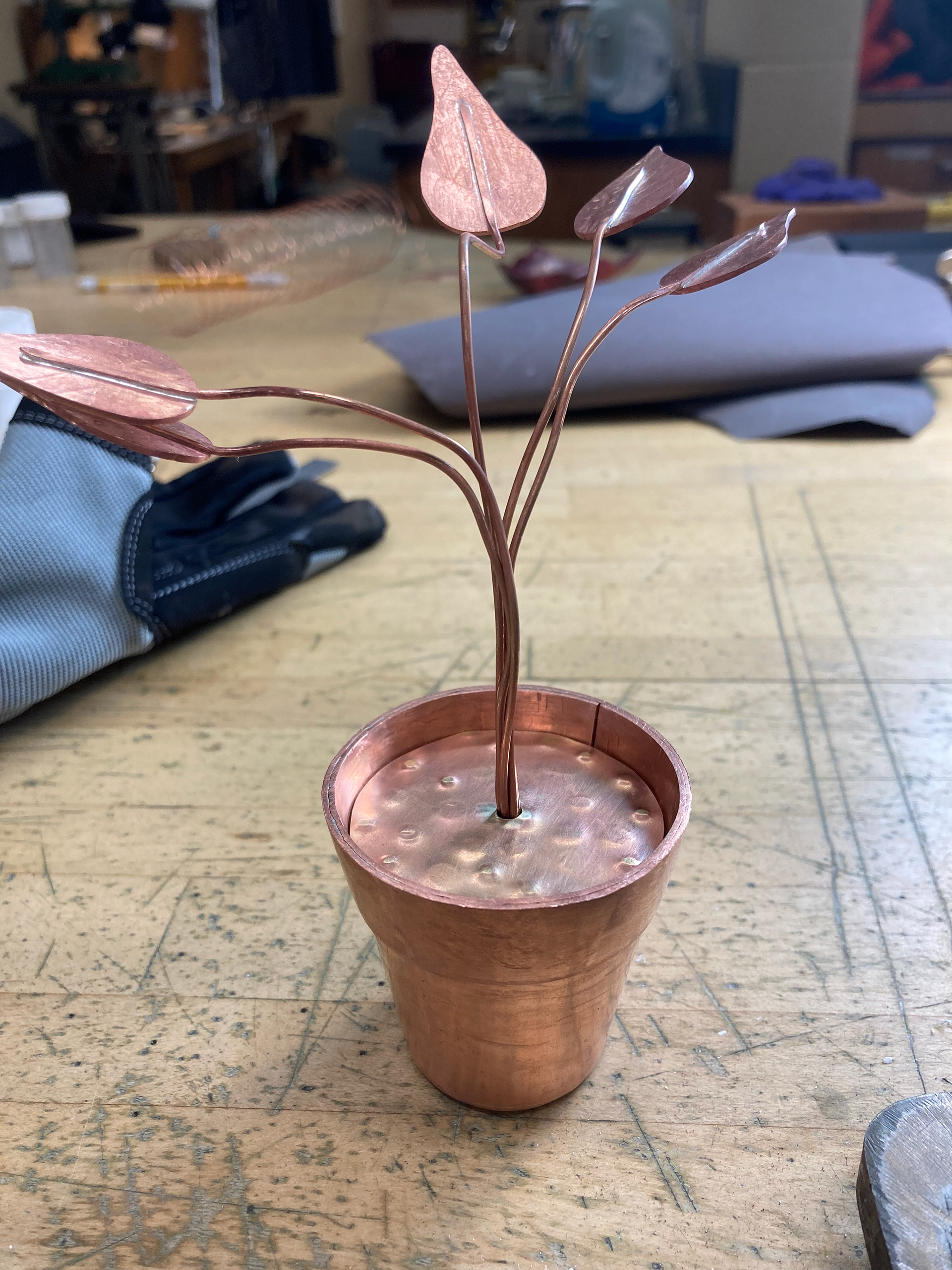 Assembled piece before patina
