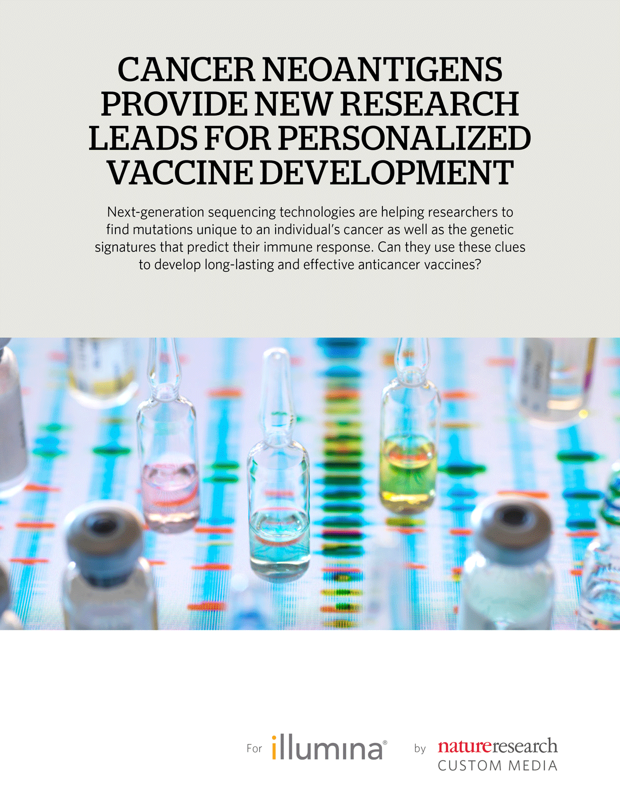 Infographic advertorials for Illumina, to appear in Nature