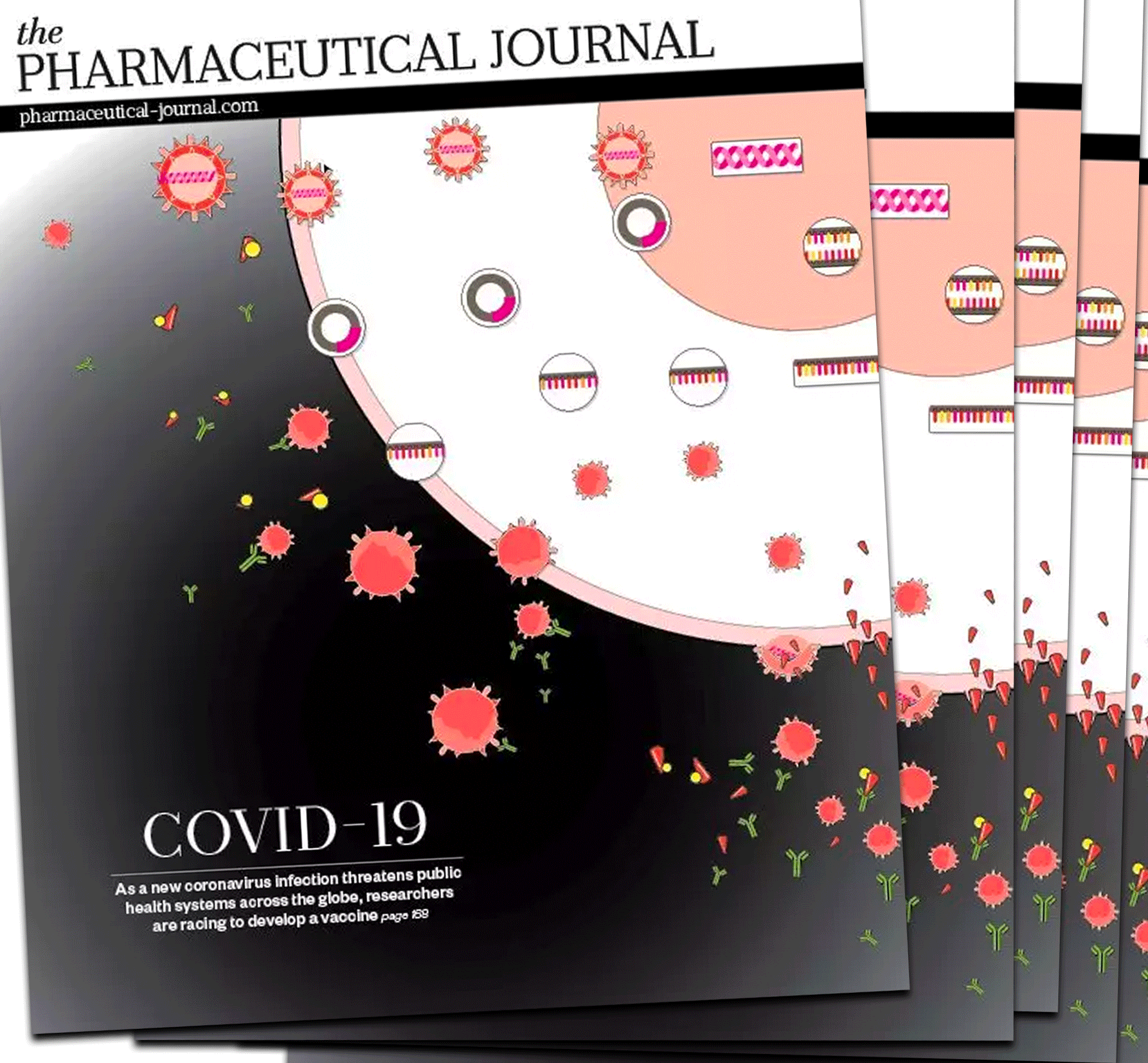 Cover feature article produced for the Pharmaceutical Journal on Covid-19 vaccine development