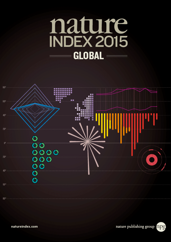 Designs for the new Nature publishing project, Nature Index.