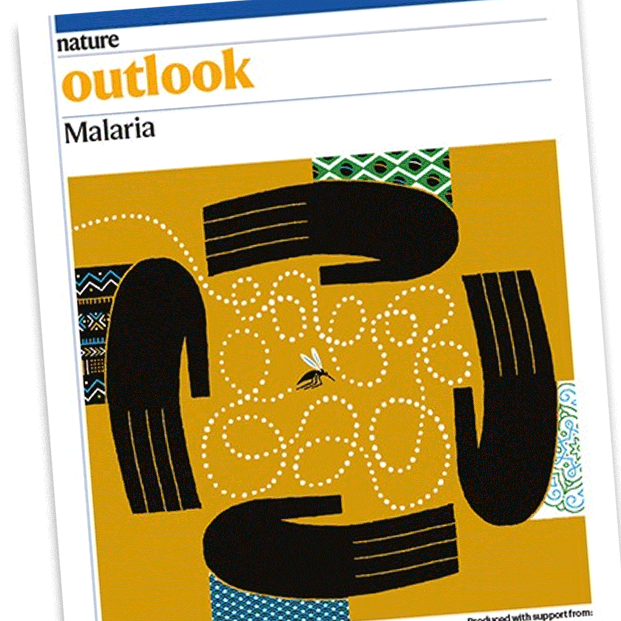 Graphics for a Nature Outlook supplement magazine on Malaria.
