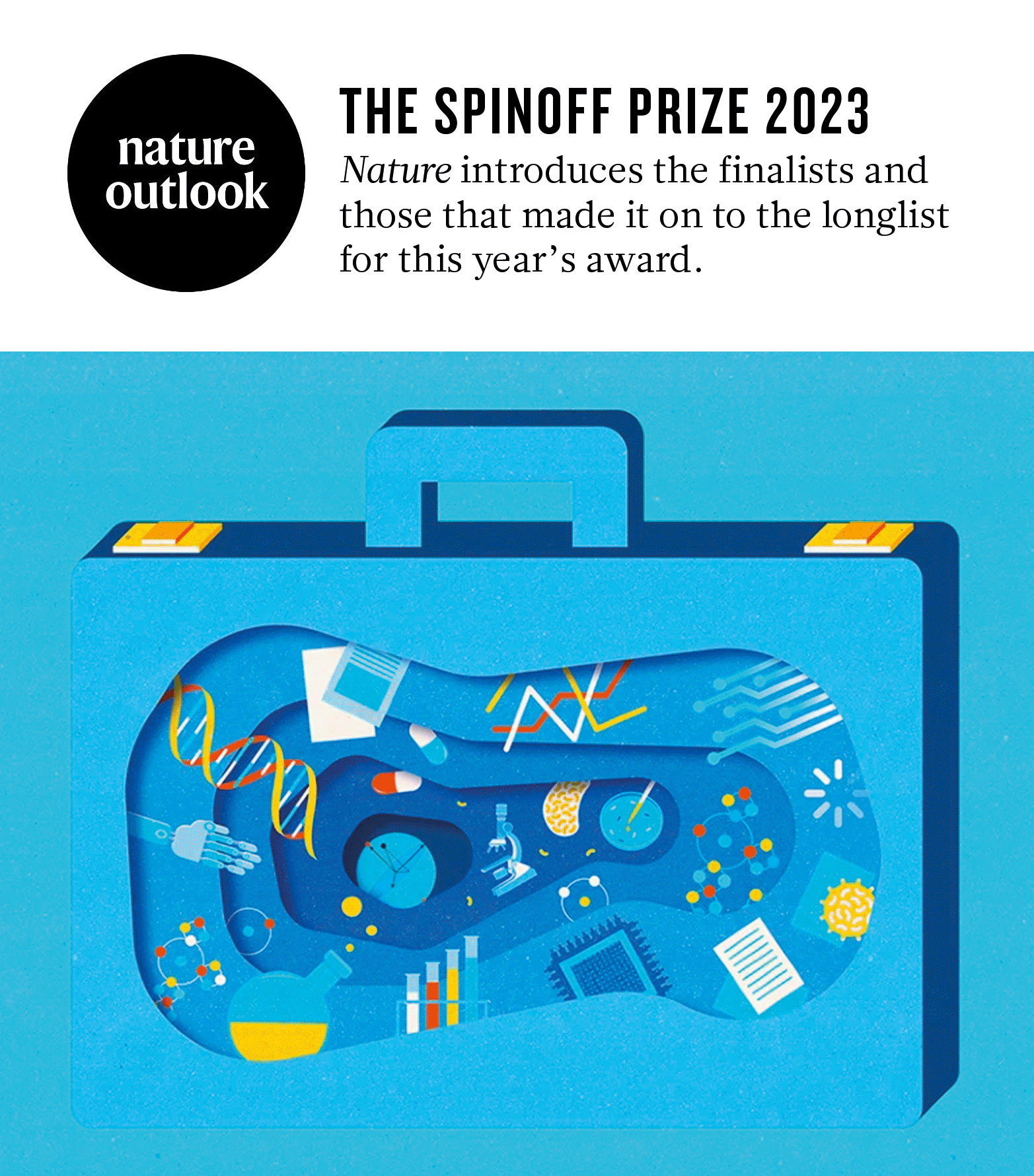 Infographics for Nature Outlook "Spinoff Prize 2023"