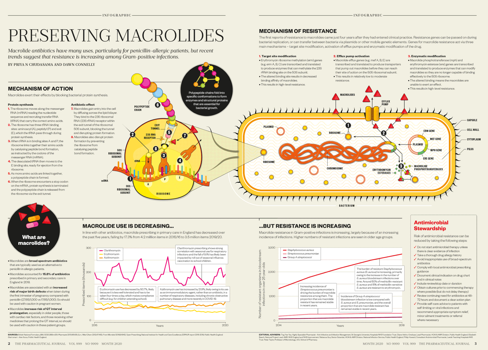 Graphic article on antibiotic resistance for The Royal Pharmaceutical Society