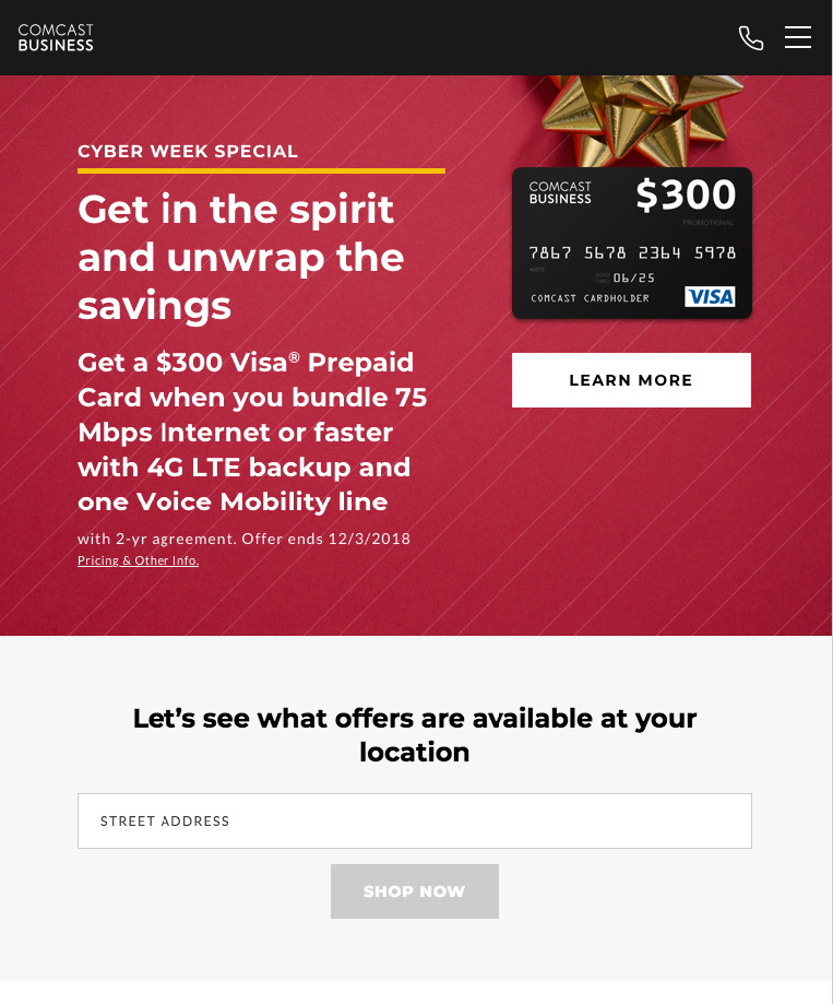 Homepage - Tablet