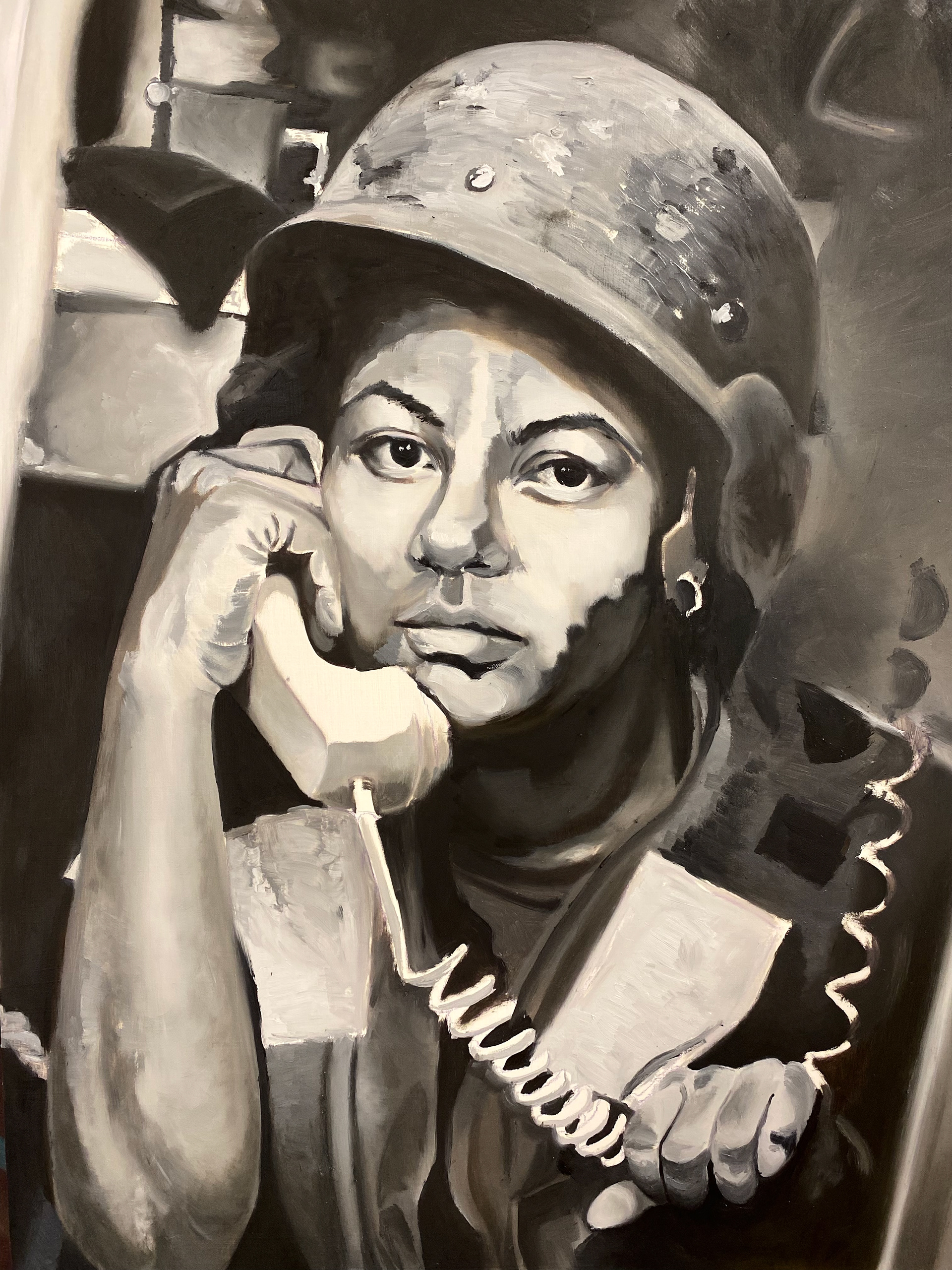 Monochrome / Oil paint on canvas / 2023