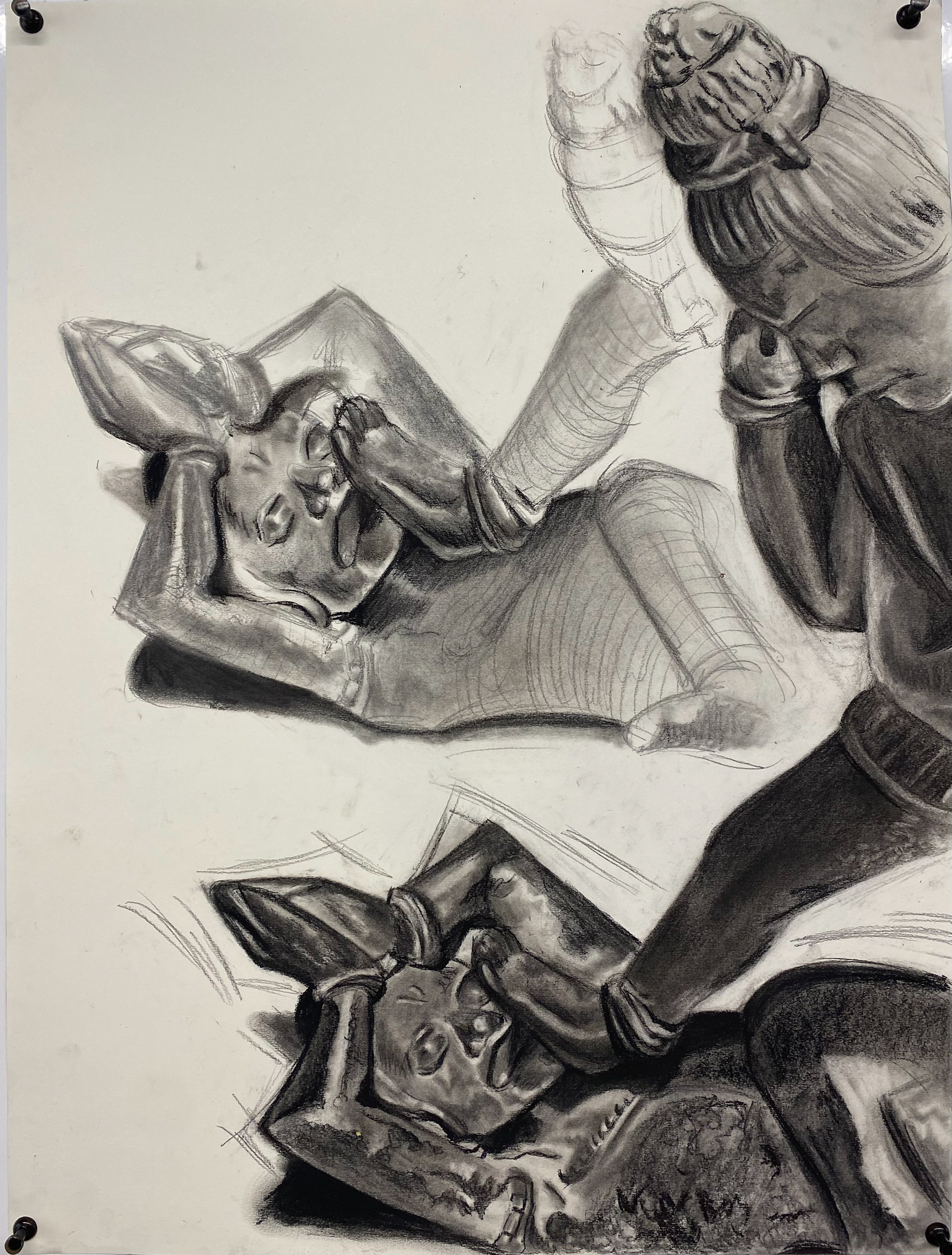 MERCY / Charcoal on drawing paper / 2023
