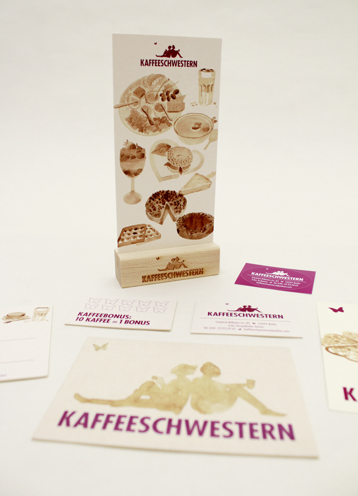 Menu display, Bonuscard, Sticker, Voucher, Flyer 