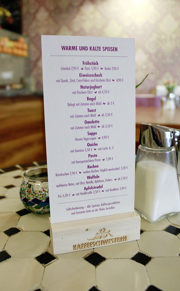 Menu display