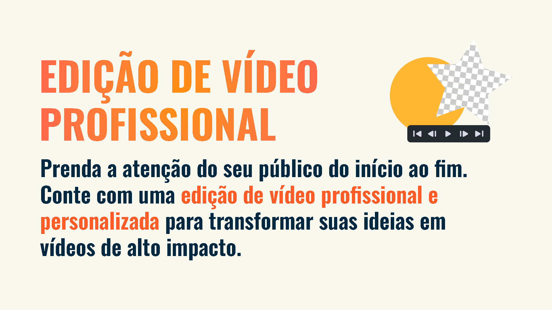 Edição de Vídeo profissional. Prenda a atenção do seu público do início ao fim. Conte com uma edição de vídeo profissional e personalizada para transformar suas ideias em vídeos de alto impacto. O Erick edita, editor de vídeos e Motion Design.