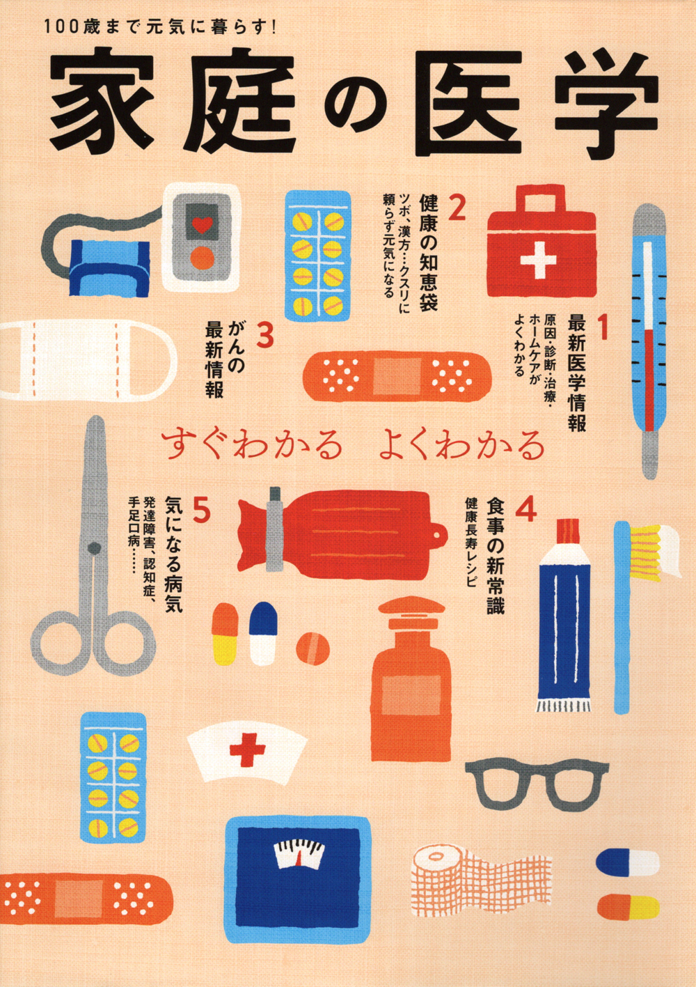 「家庭の医学」 主婦の友社 表紙画担当 デジタル型染め BD:鈴木あづさ(細山田デザイン事務所)