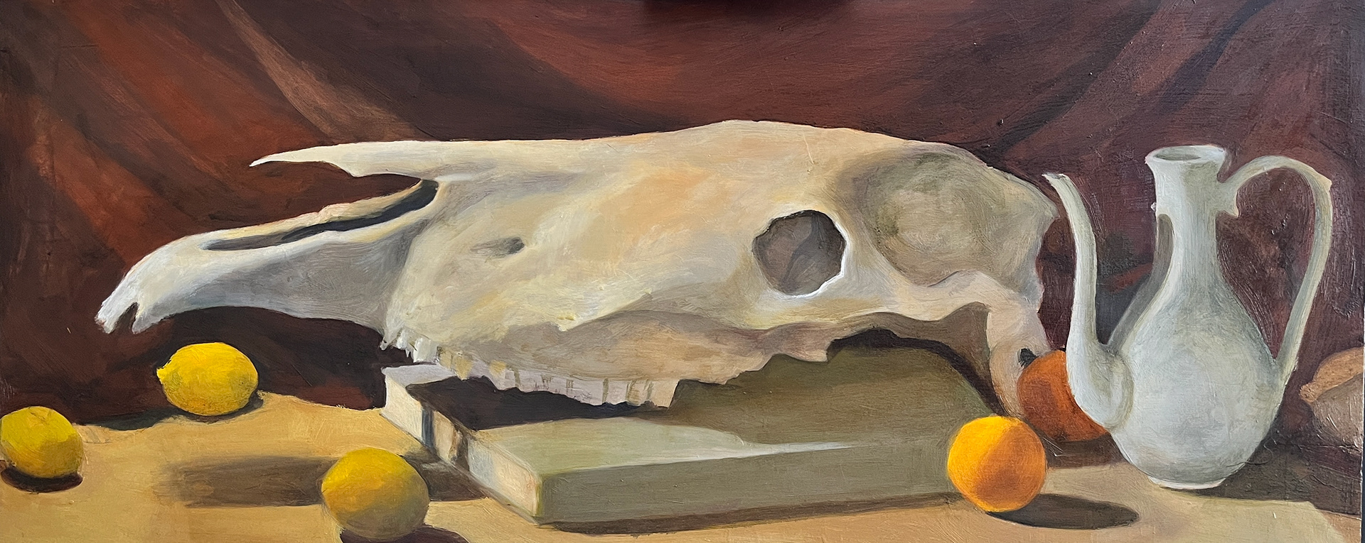 oil on wood
